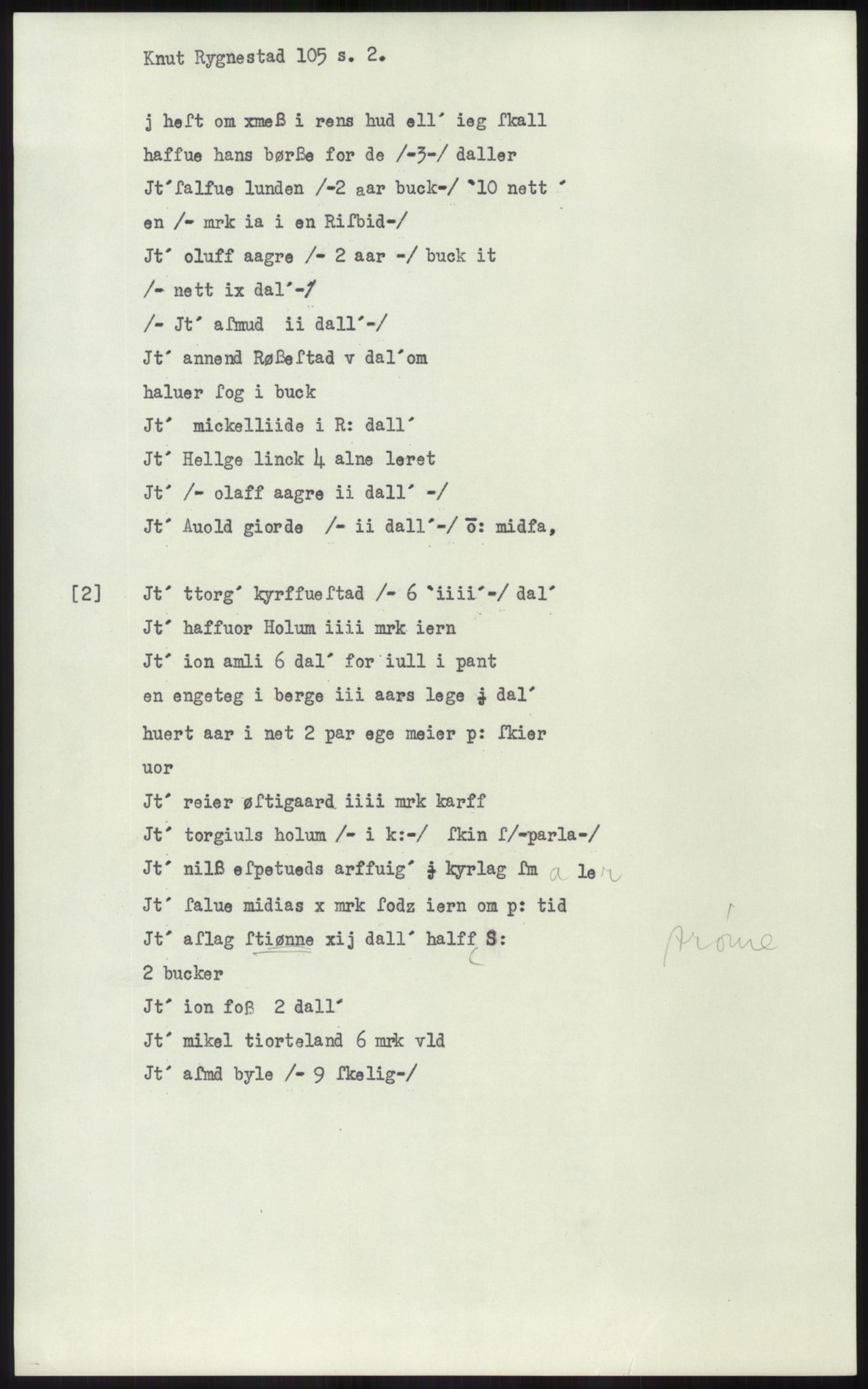 Samlinger til kildeutgivelse, Diplomavskriftsamlingen, AV/RA-EA-4053/H/Ha, p. 1442