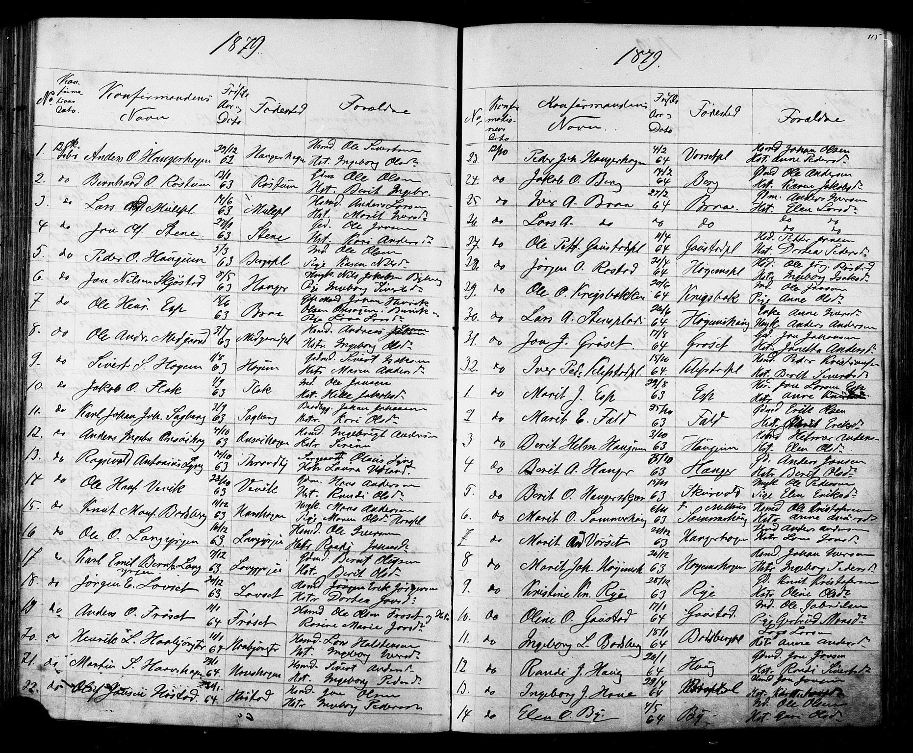 Ministerialprotokoller, klokkerbøker og fødselsregistre - Sør-Trøndelag, SAT/A-1456/612/L0387: Parish register (copy) no. 612C03, 1874-1908, p. 115