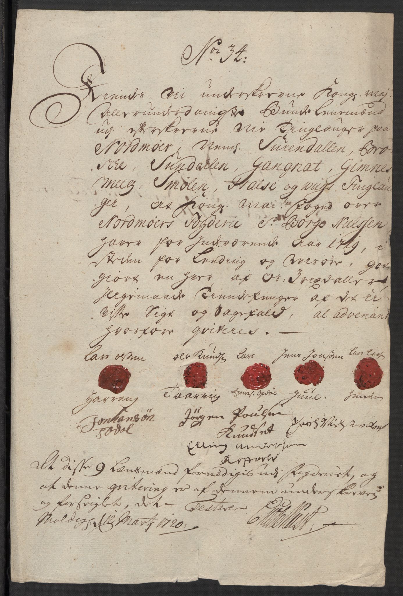 Rentekammeret inntil 1814, Reviderte regnskaper, Fogderegnskap, RA/EA-4092/R56/L3752: Fogderegnskap Nordmøre, 1719, p. 212