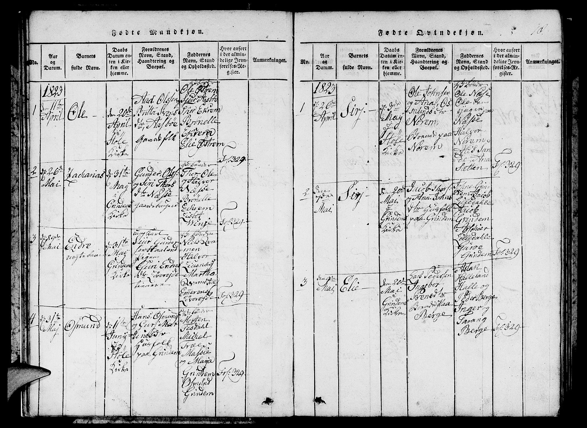 Etne sokneprestembete, SAB/A-75001/H/Hab: Parish register (copy) no. C 1, 1816-1841, p. 18