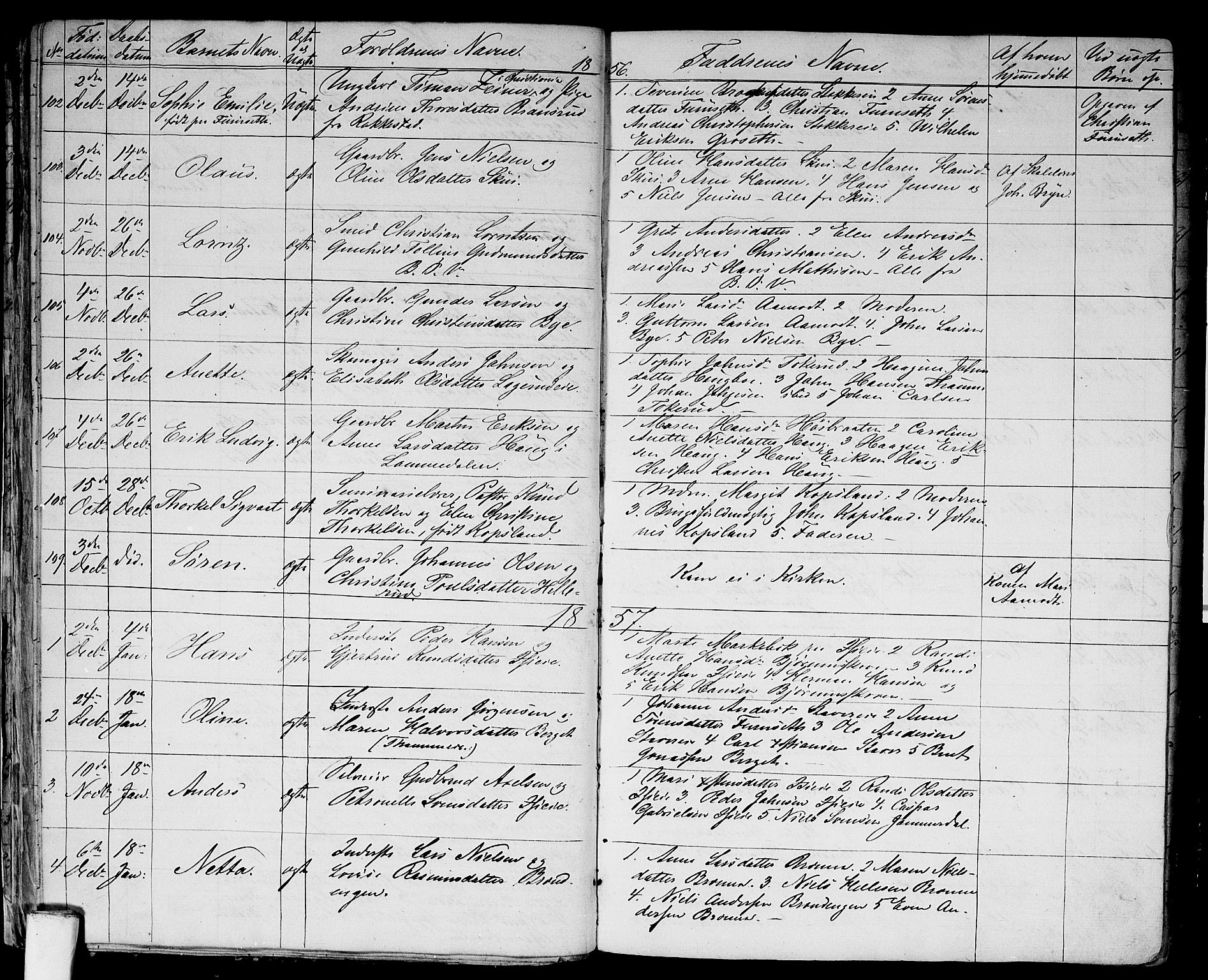 Asker prestekontor Kirkebøker, SAO/A-10256a/G/Gb/L0001: Parish register (copy) no. II 1, 1856-1870