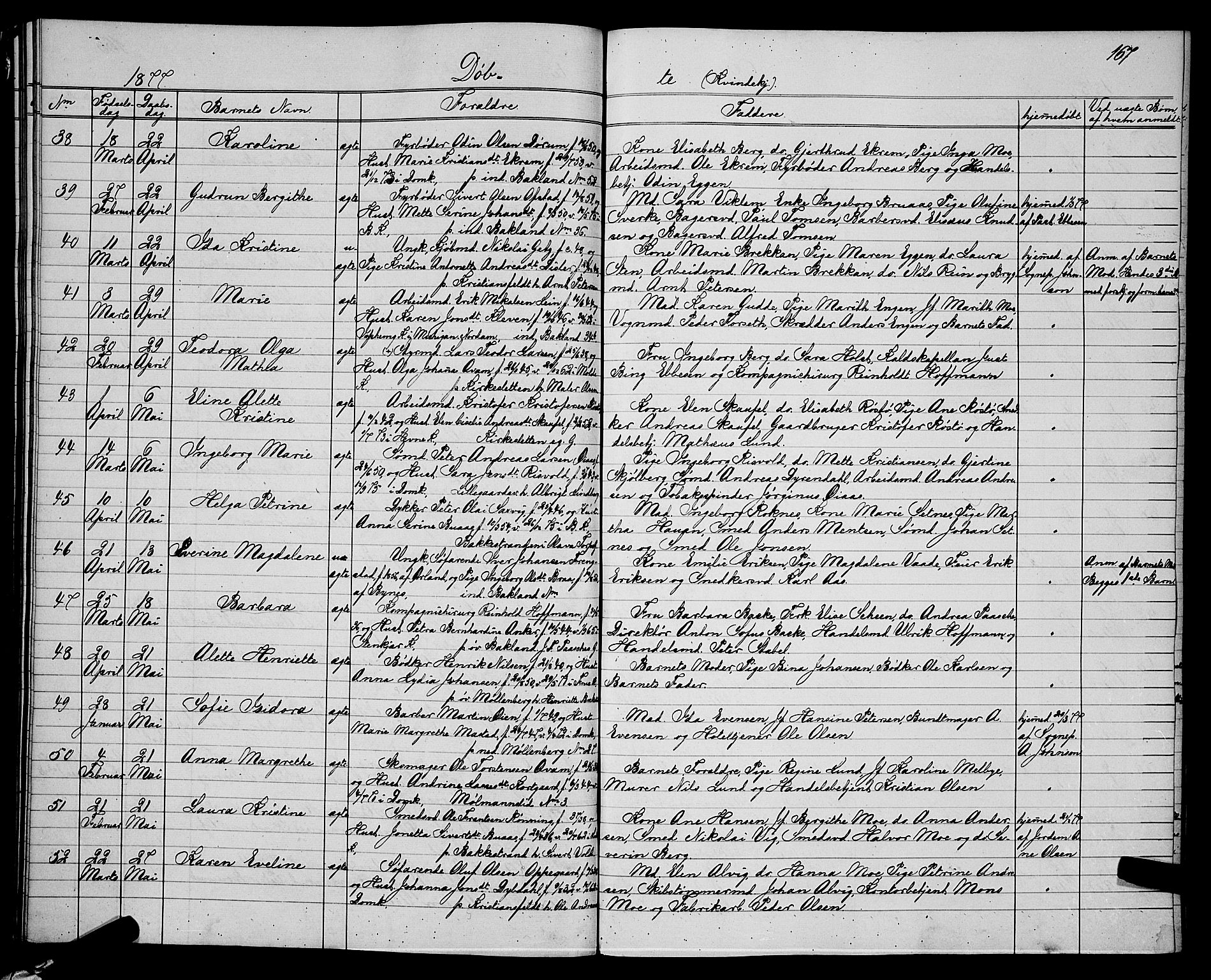 Ministerialprotokoller, klokkerbøker og fødselsregistre - Sør-Trøndelag, AV/SAT-A-1456/604/L0220: Parish register (copy) no. 604C03, 1870-1885, p. 167