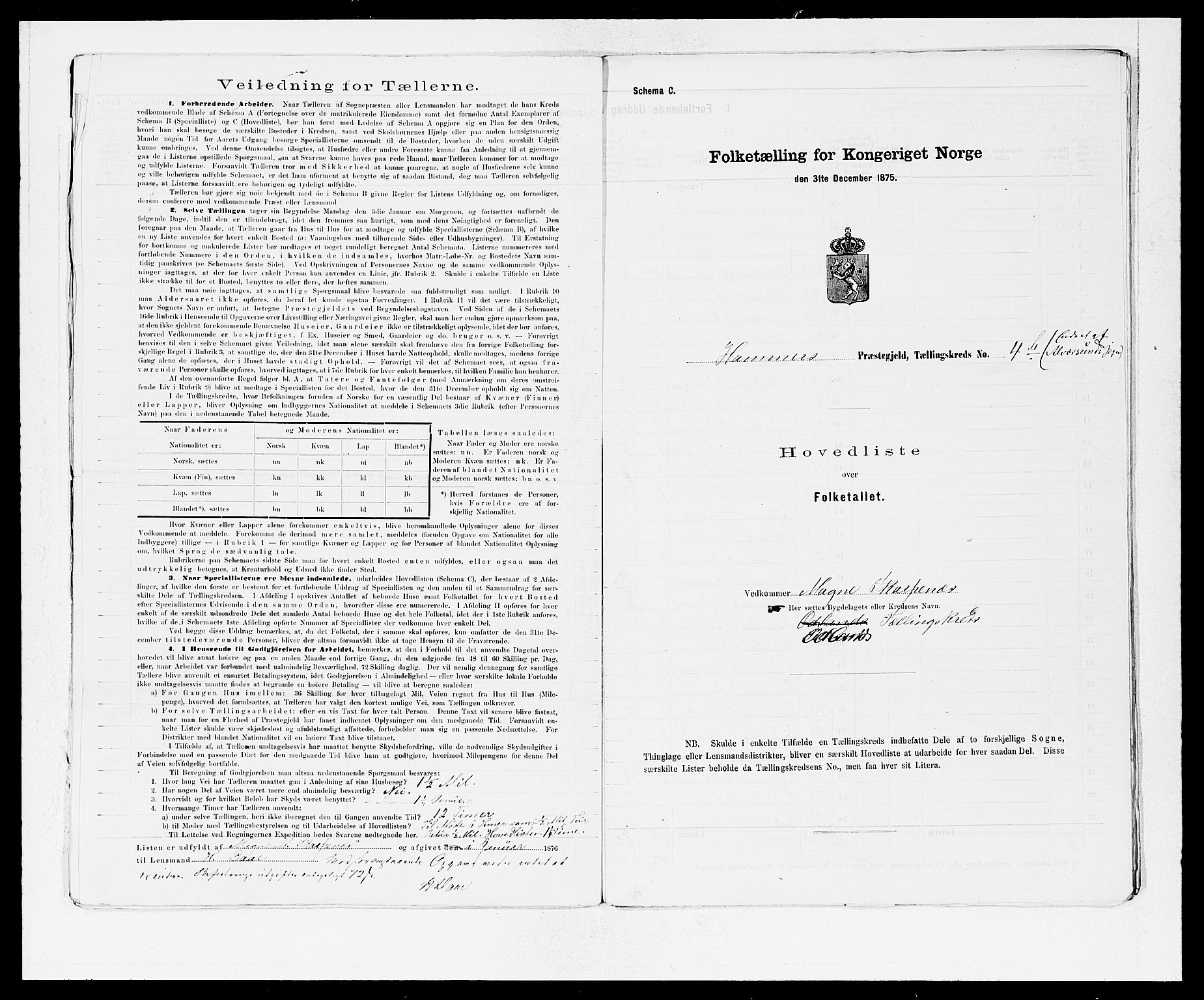 SAB, 1875 census for 1254P Hamre, 1875, p. 10