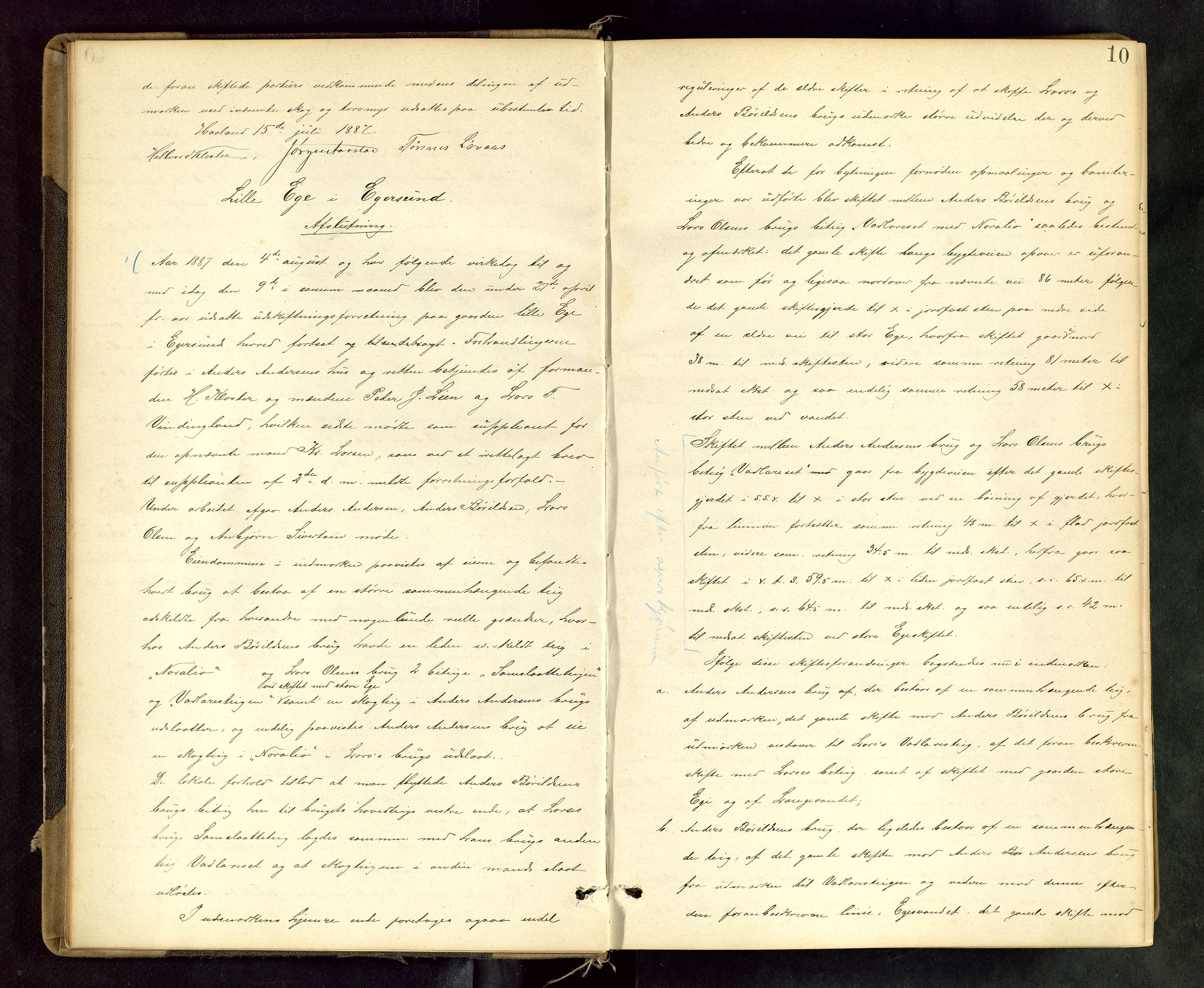 Rogaland jordskifterett, AV/SAST-A-102426/Oa/L0049: Forhandlingsprotokoll, 1887-1892, p. 10