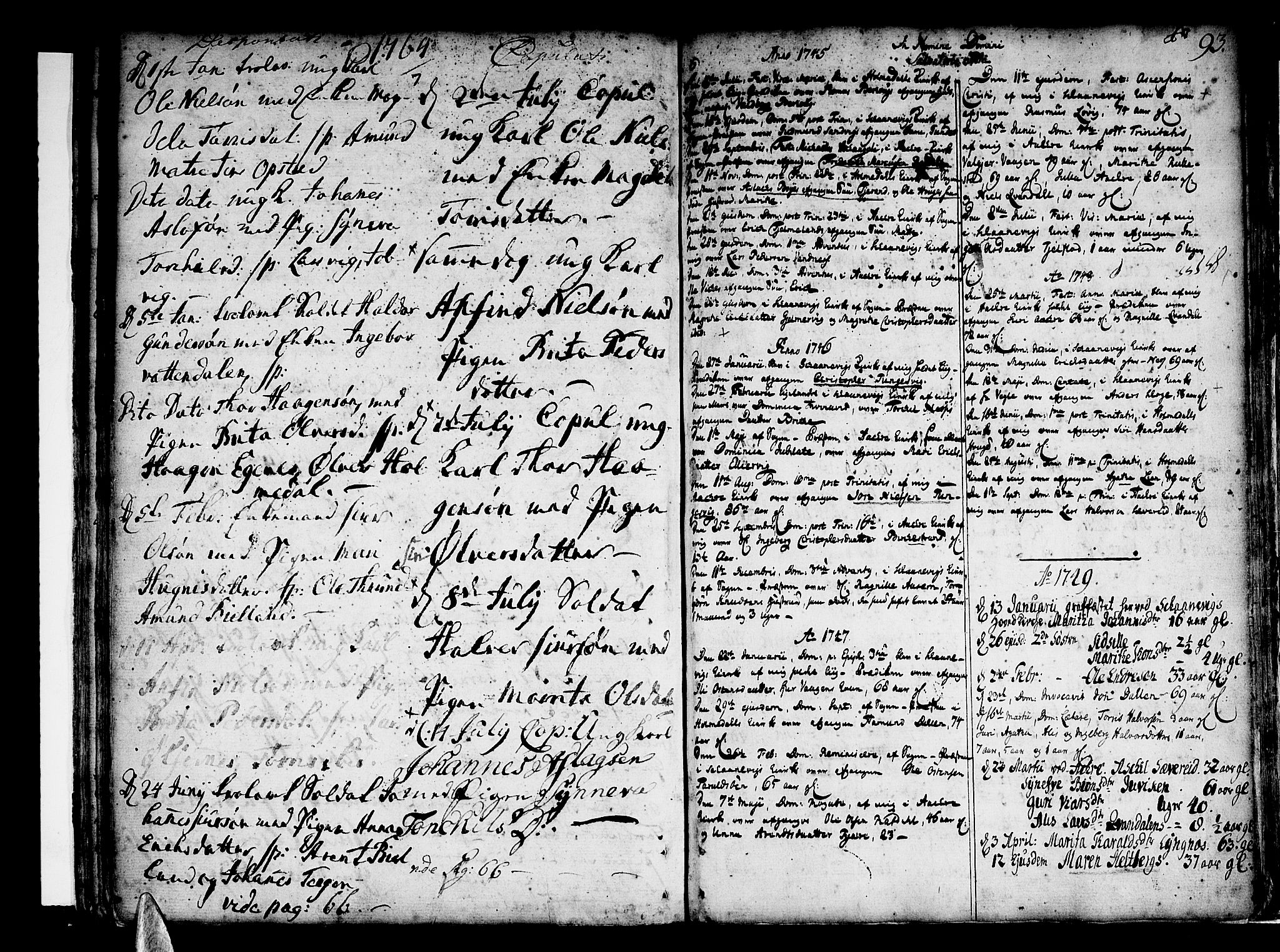 Skånevik sokneprestembete, AV/SAB-A-77801/H/Haa: Parish register (official) no. A 1, 1745-1789, p. 93