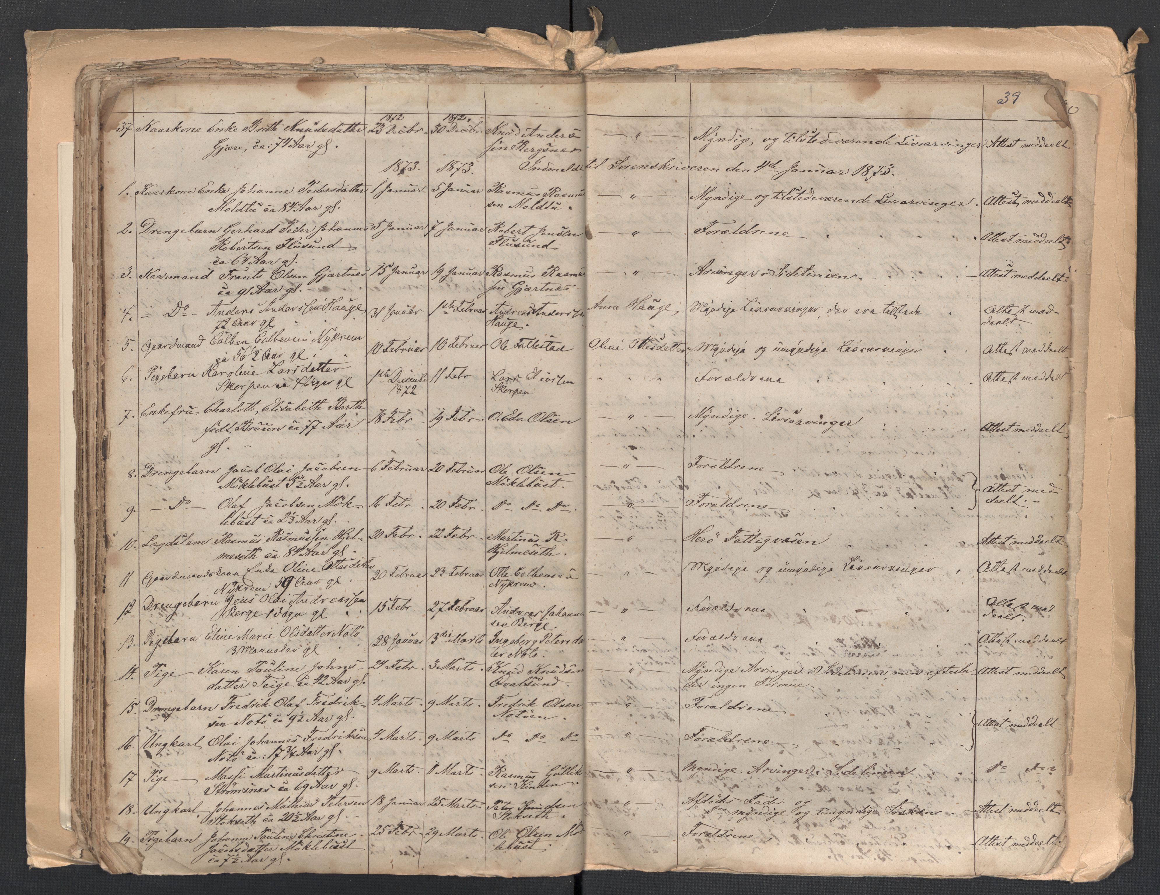 Herøy og Sande lensmannskontor, AV/SAT-A-5655/2/2/L0041: Dødsfallprotokoll, 1863-1882, p. 39