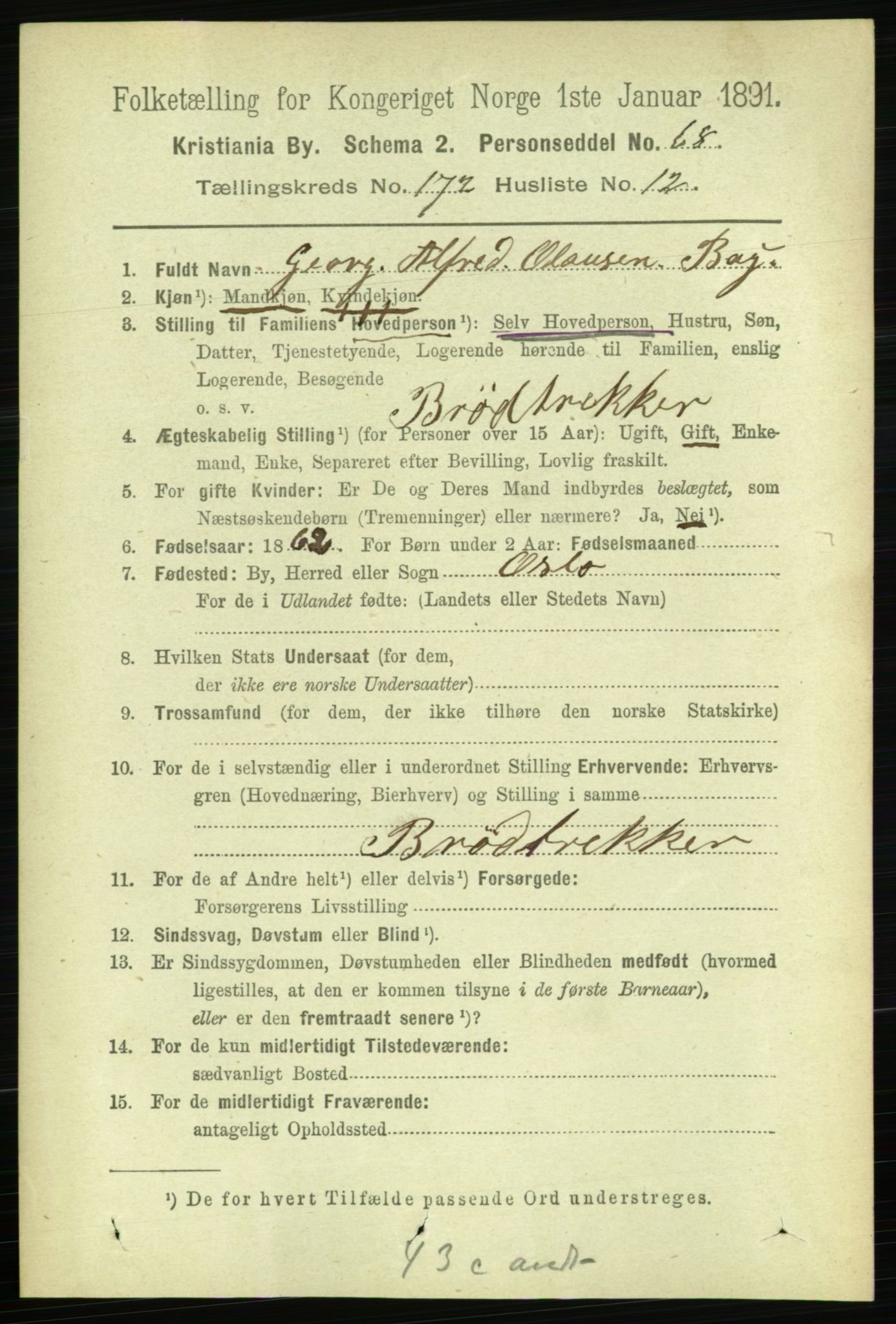 RA, 1891 census for 0301 Kristiania, 1891, p. 102253