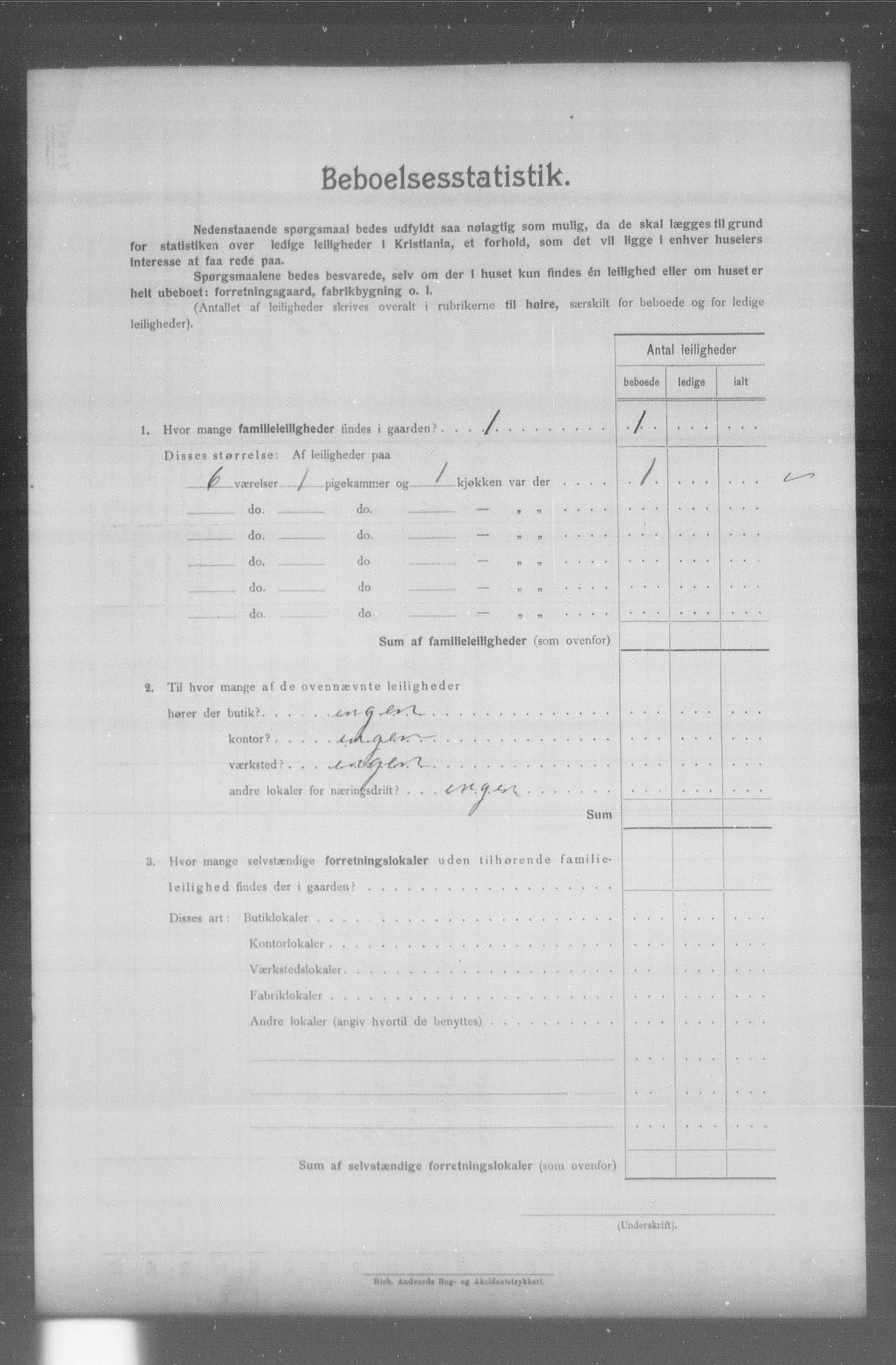 OBA, Municipal Census 1904 for Kristiania, 1904, p. 20187