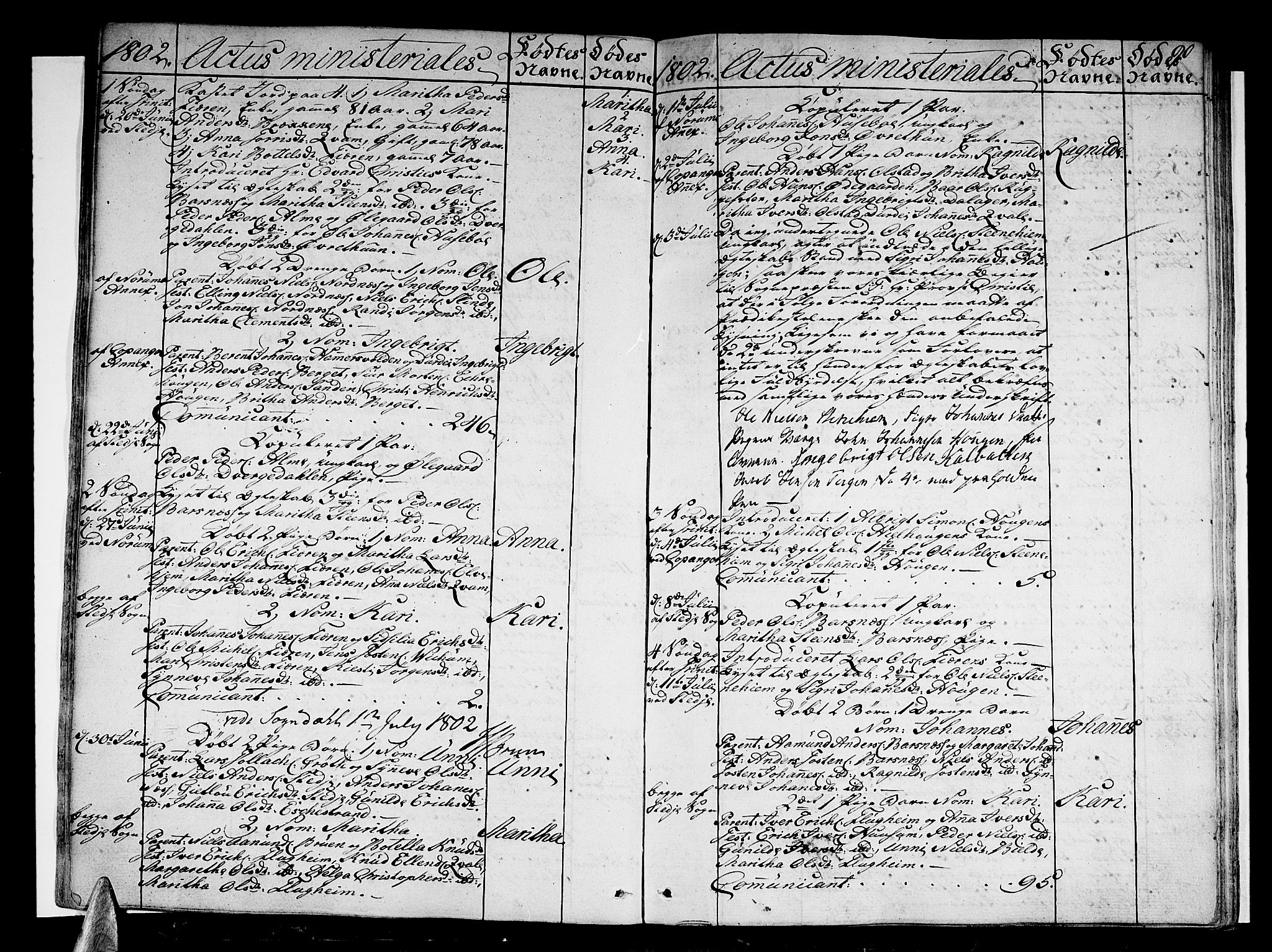 Sogndal sokneprestembete, AV/SAB-A-81301/H/Haa/Haaa/L0008: Parish register (official) no. A 8, 1795-1809, p. 90