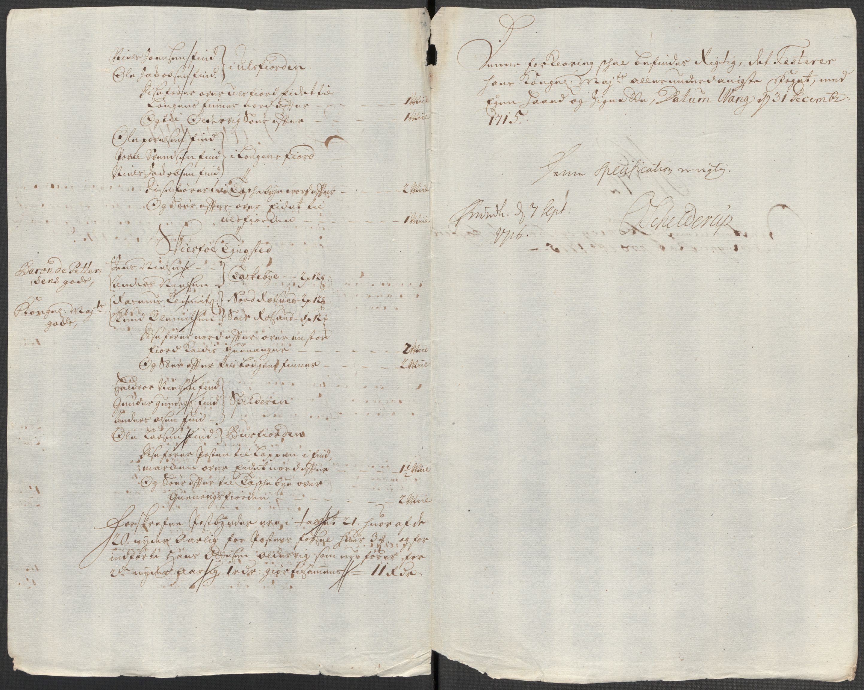 Rentekammeret inntil 1814, Reviderte regnskaper, Fogderegnskap, RA/EA-4092/R68/L4761: Fogderegnskap Senja og Troms, 1715, p. 305