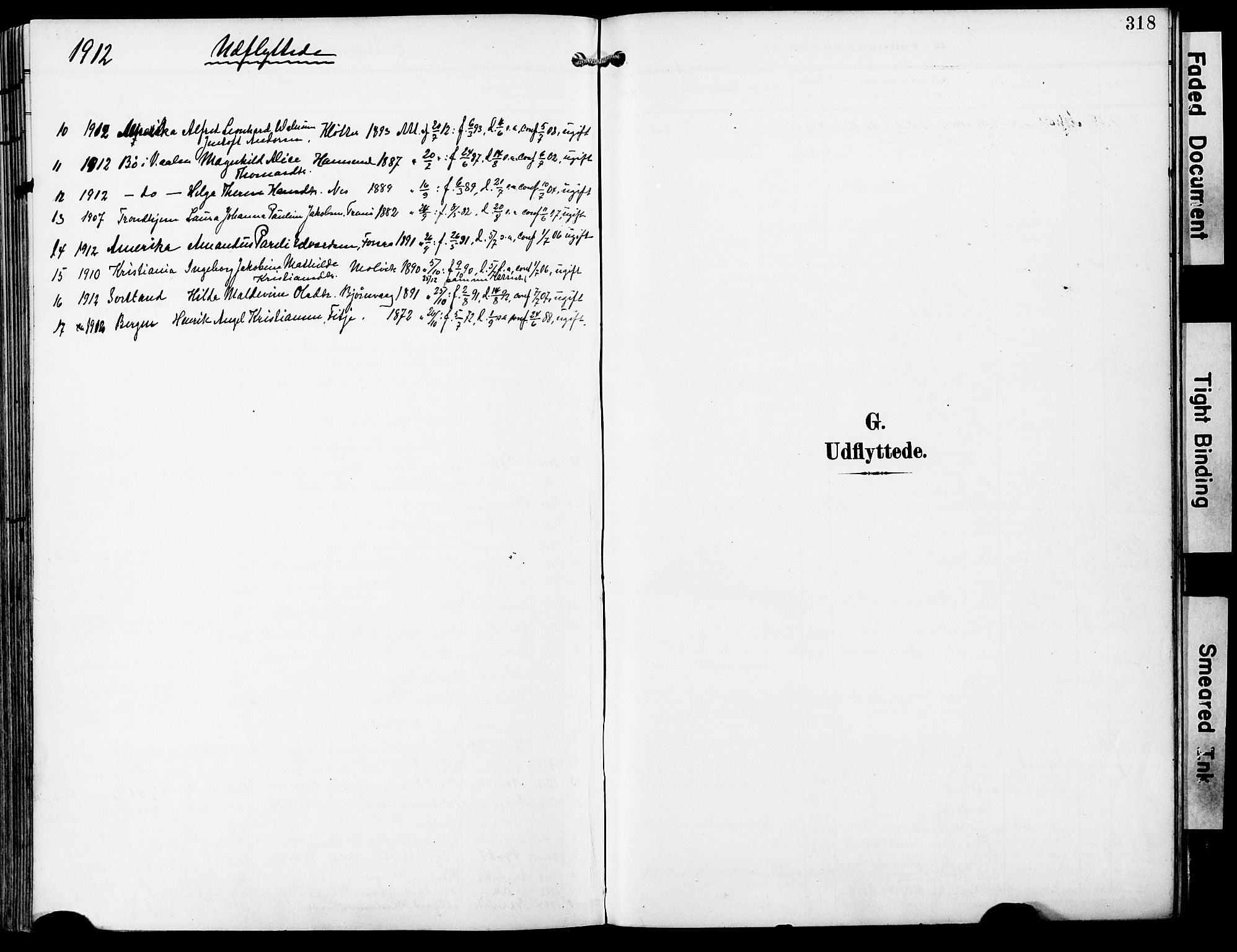 Ministerialprotokoller, klokkerbøker og fødselsregistre - Nordland, SAT/A-1459/859/L0848: Parish register (official) no. 859A08, 1900-1912, p. 318
