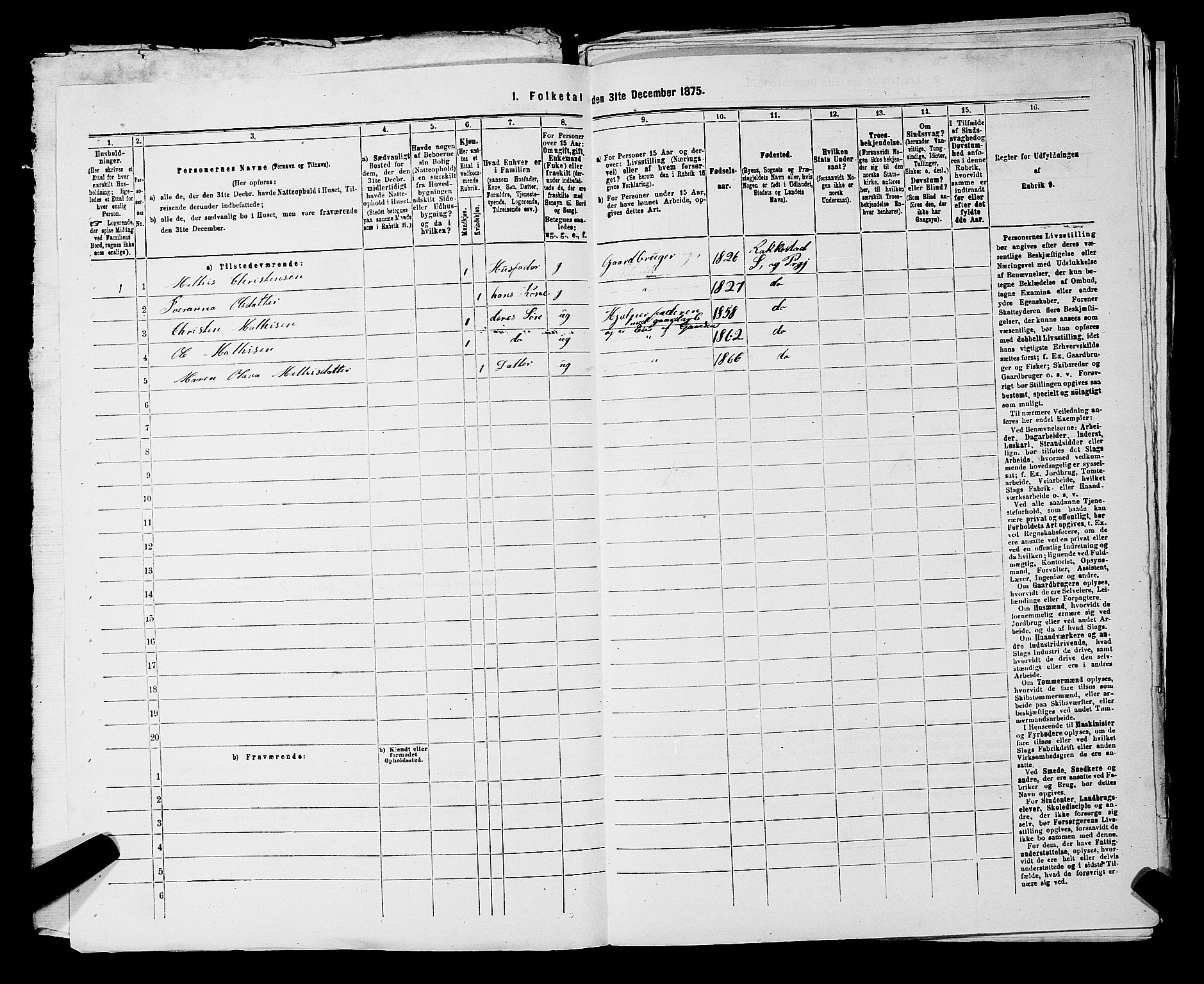 RA, 1875 census for 0128P Rakkestad, 1875, p. 1731