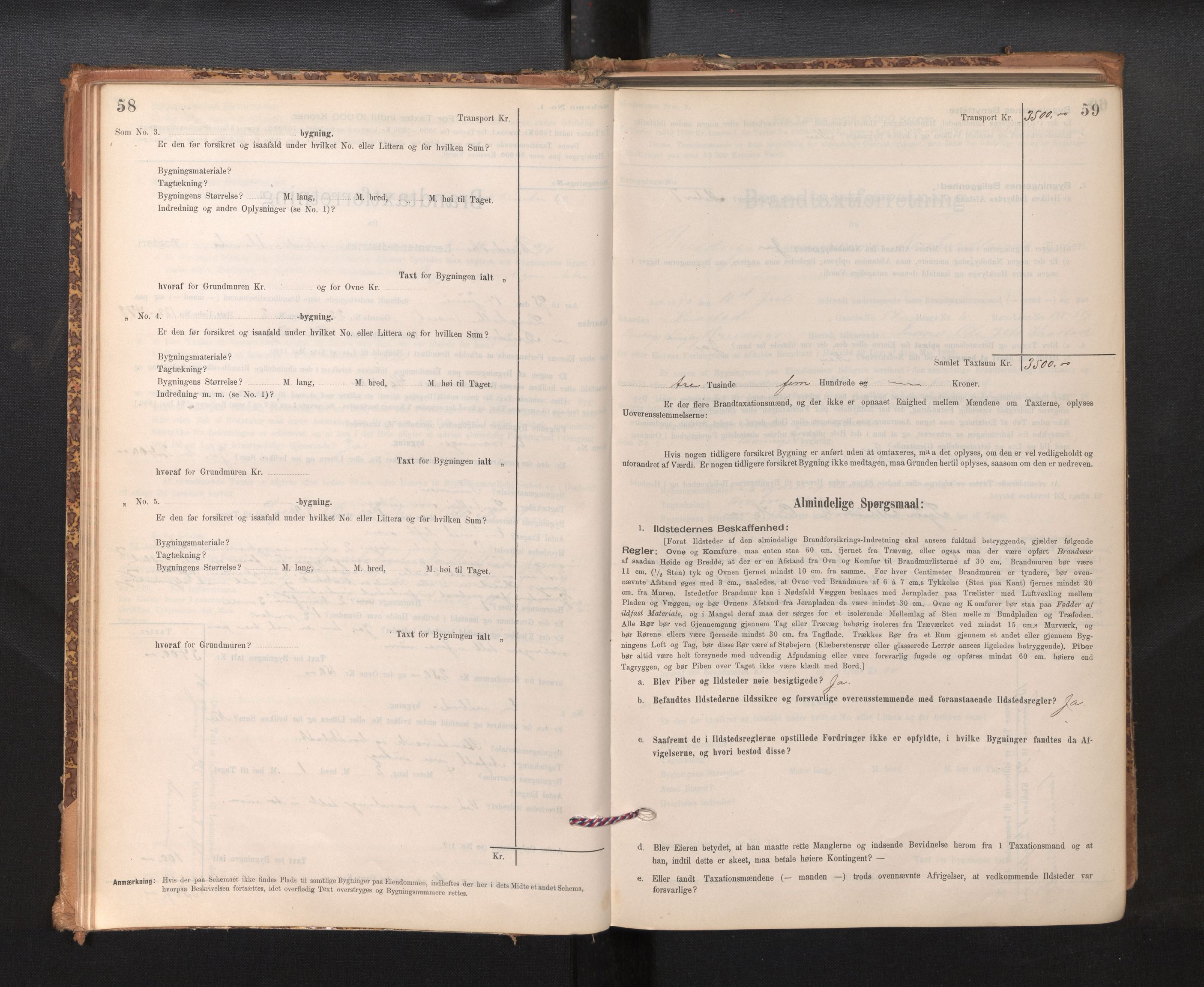 Lensmannen i Bruvik, AV/SAB-A-31301/0012/L0006: Branntakstprotokoll, skjematakst, 1894-1906, p. 58-59