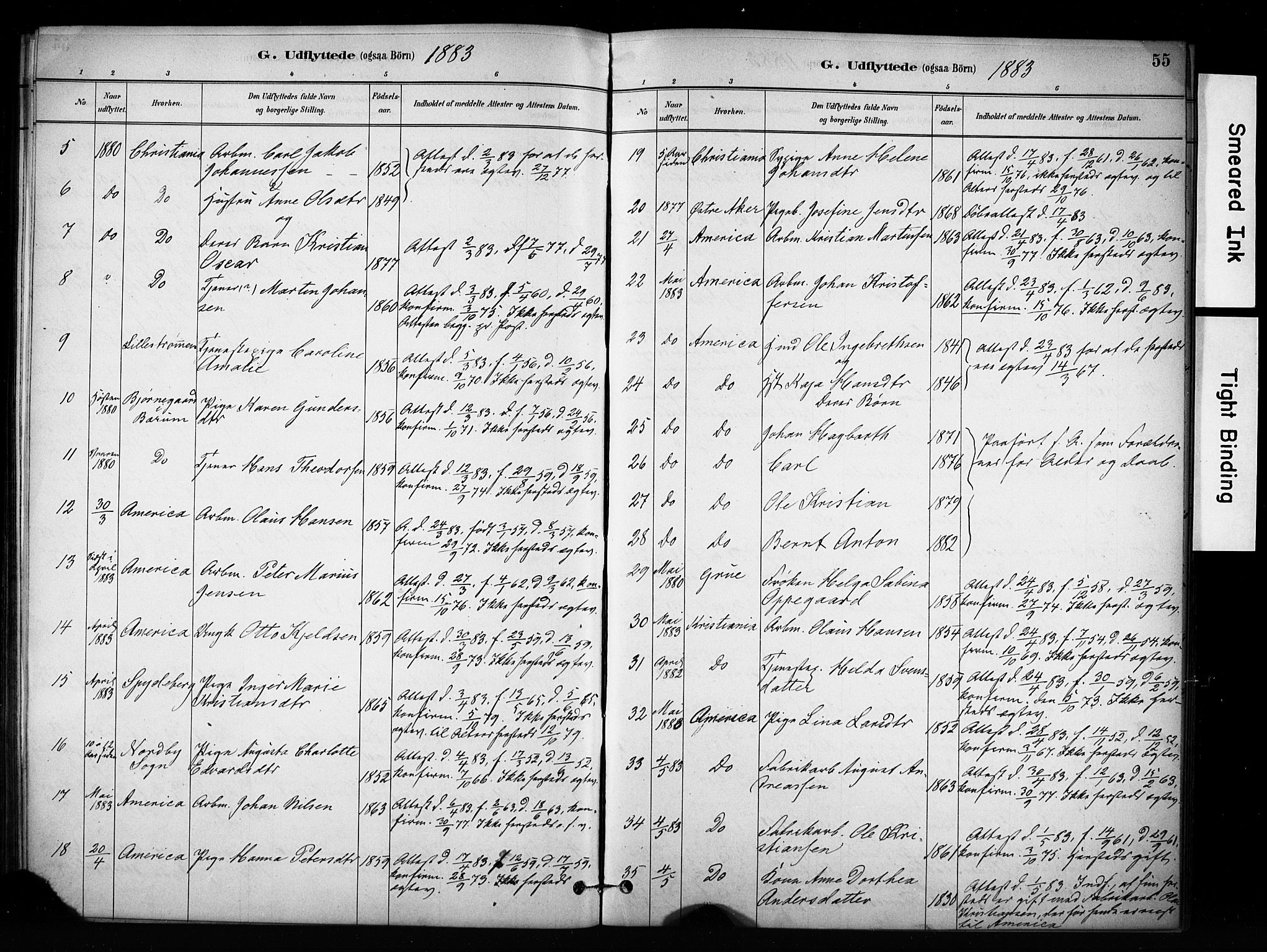 Enebakk prestekontor Kirkebøker, SAO/A-10171c/F/Fa/L0017: Parish register (official) no. I 17, 1881-1919, p. 55