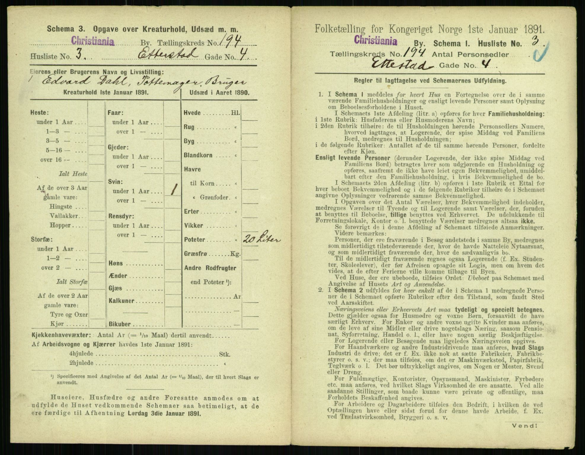 RA, 1891 census for 0301 Kristiania, 1891, p. 116826