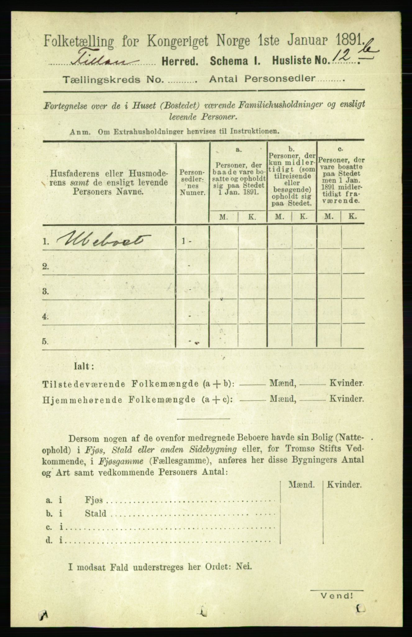 RA, 1891 census for 1616 Fillan, 1891, p. 40