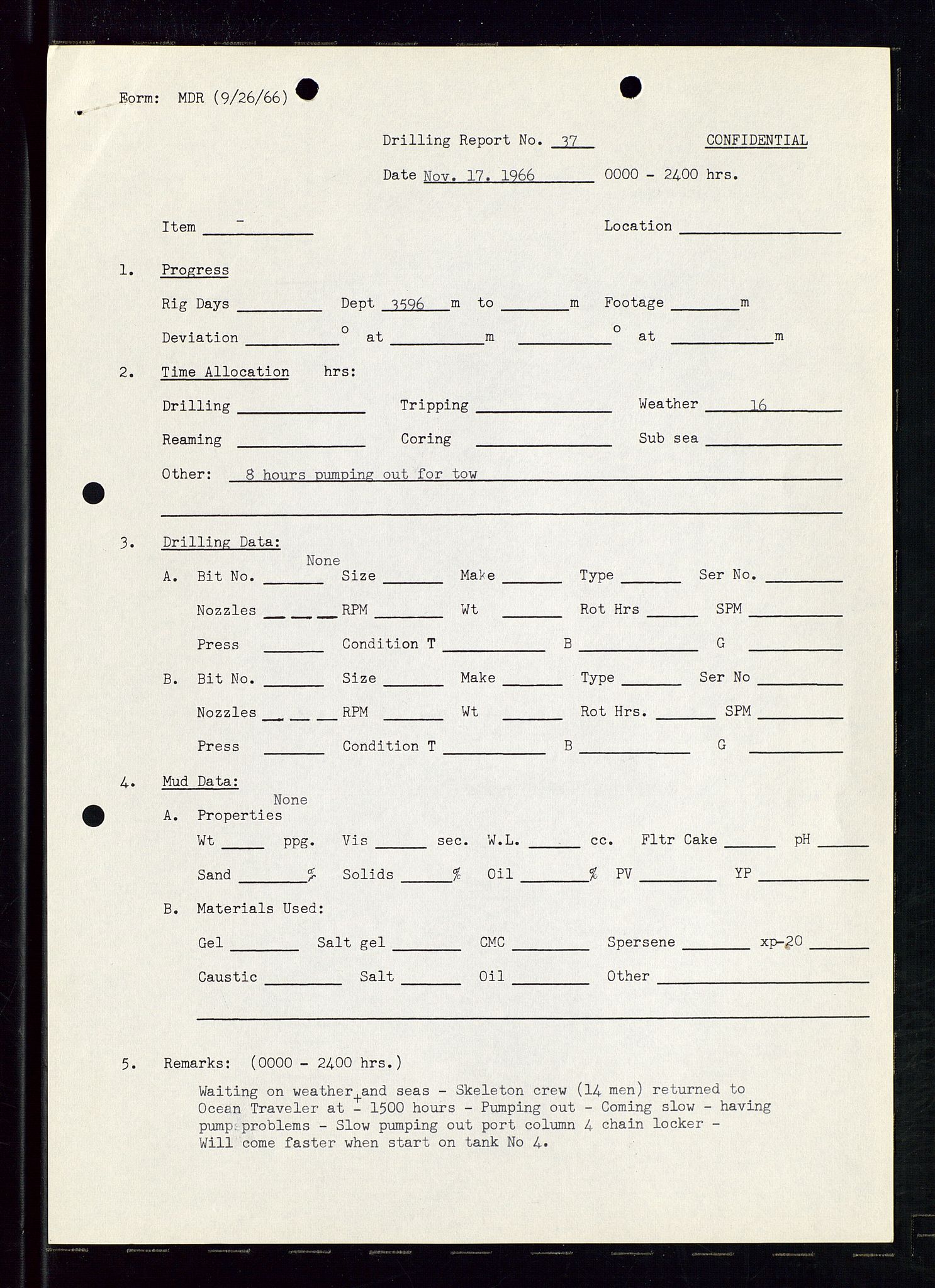 Pa 1512 - Esso Exploration and Production Norway Inc., AV/SAST-A-101917/E/Ea/L0012: Well 25/11-1 og Well 25/10-3, 1966-1967, p. 124