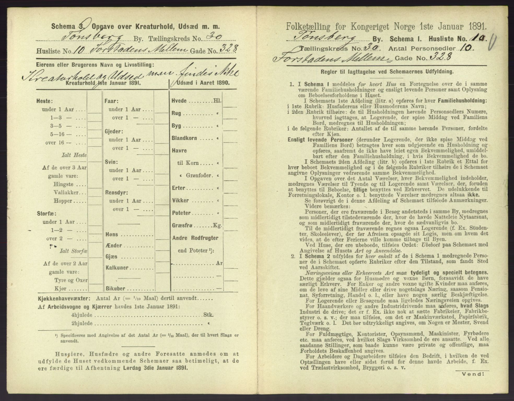 RA, 1891 census for 0705 Tønsberg, 1891, p. 928