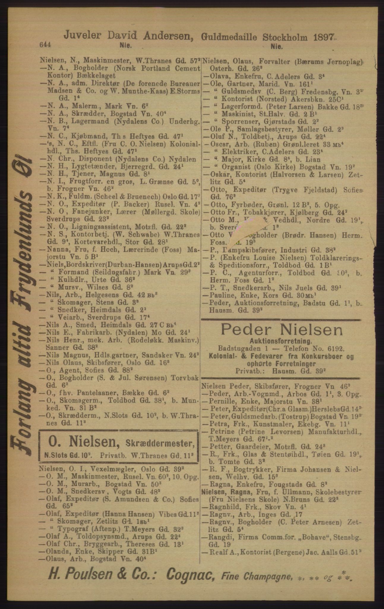 Kristiania/Oslo adressebok, PUBL/-, 1906, p. 644