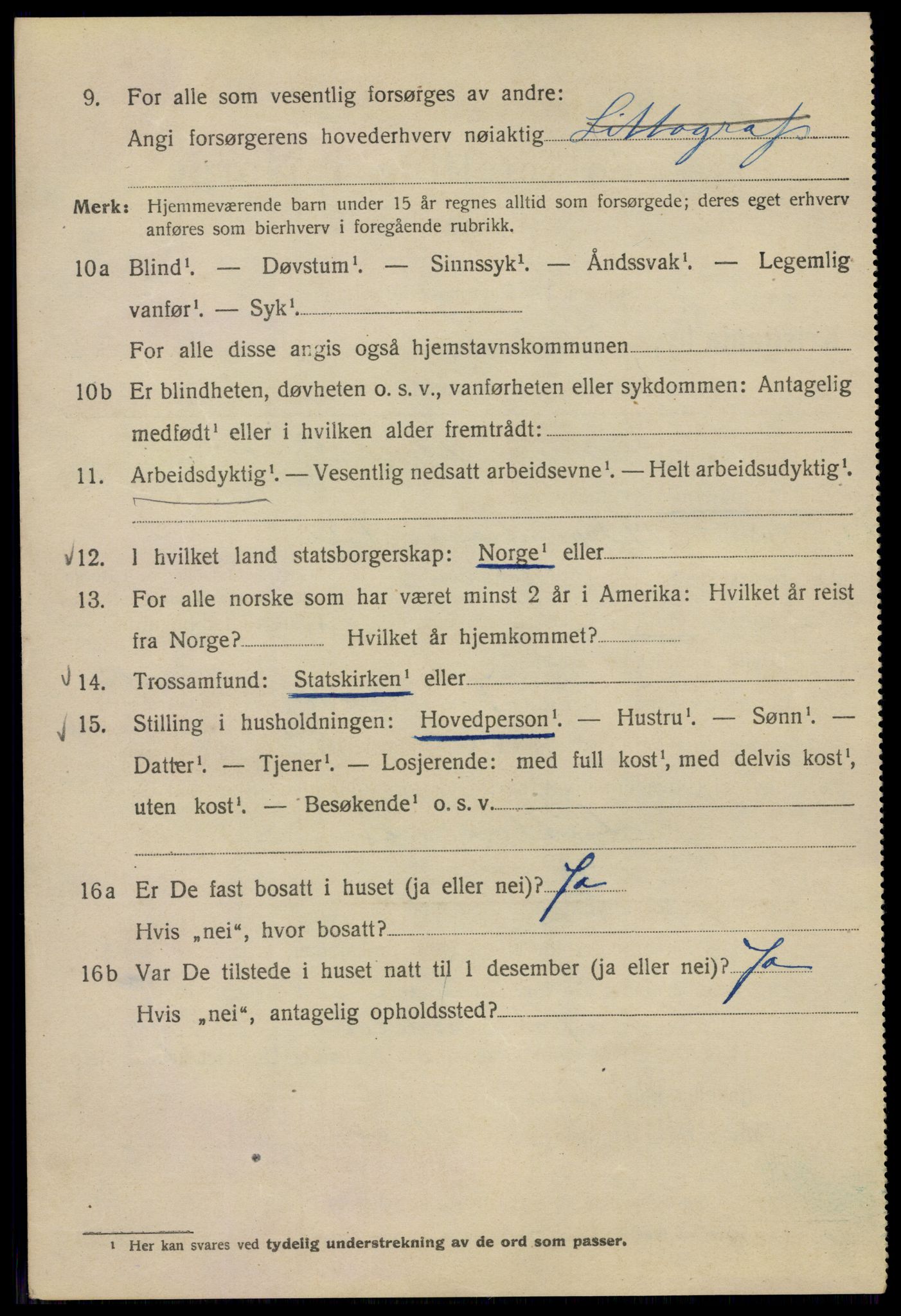 SAO, 1920 census for Kristiania, 1920, p. 272088