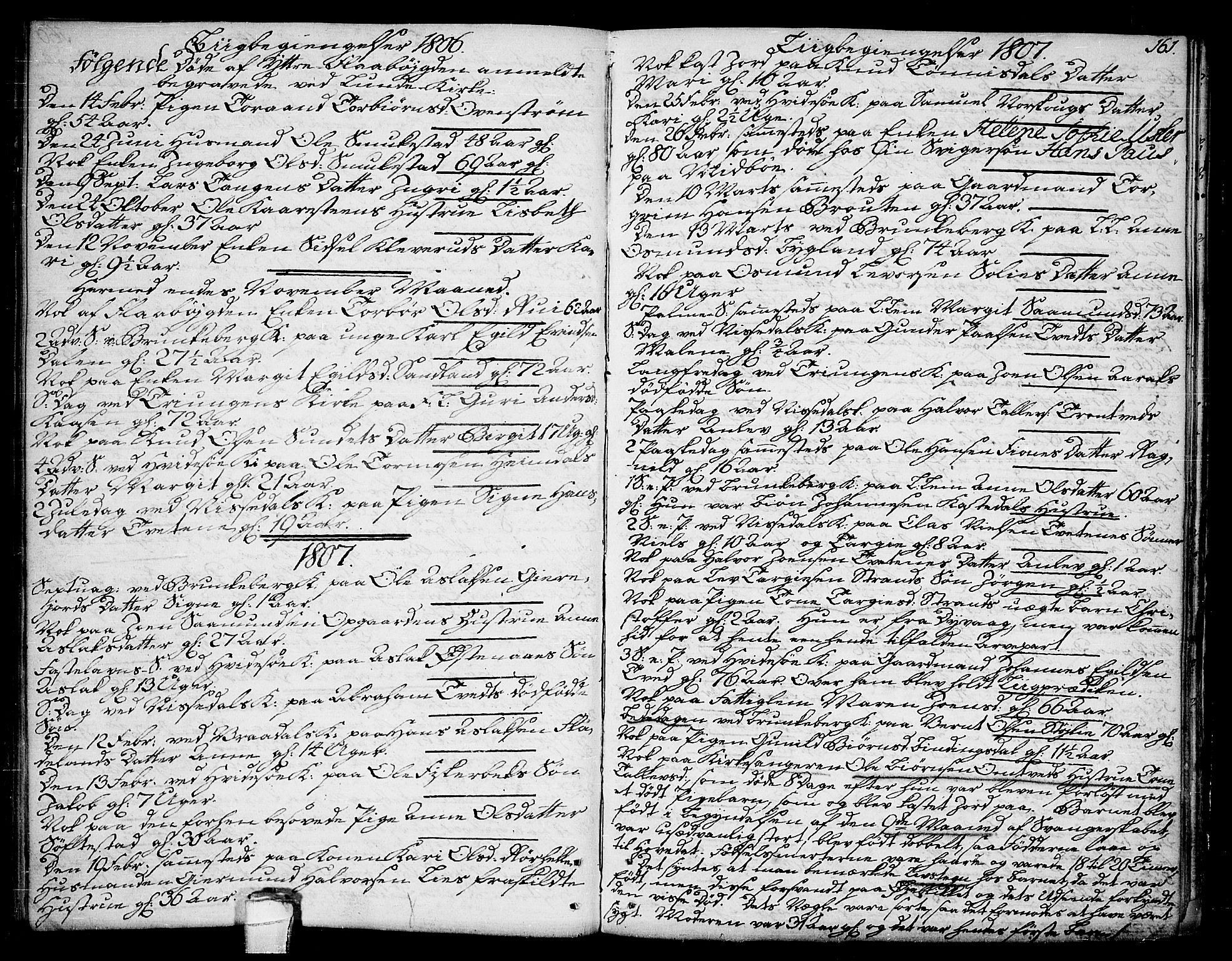 Kviteseid kirkebøker, SAKO/A-276/F/Fa/L0004: Parish register (official) no. I 4, 1800-1814, p. 161