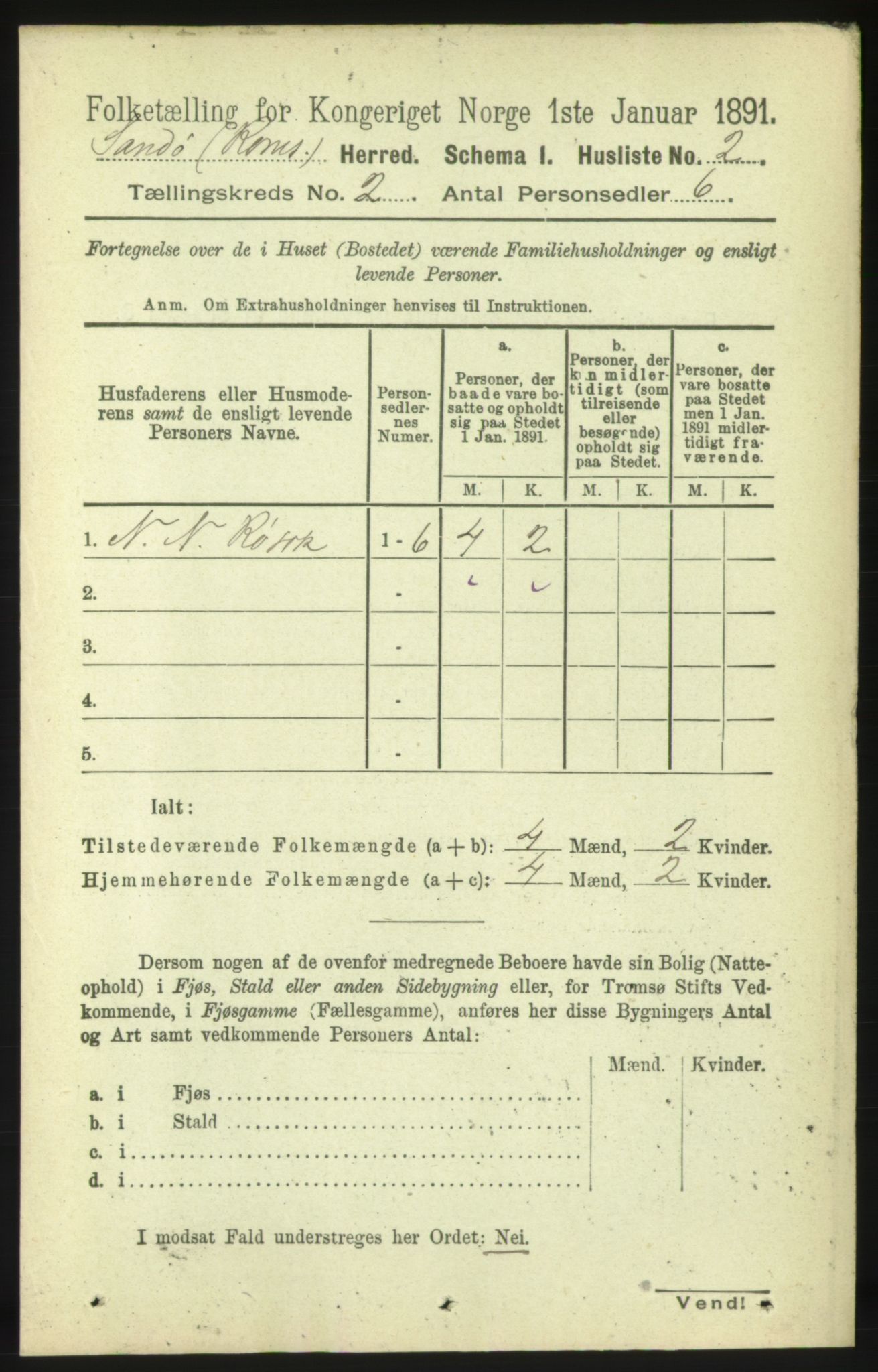 RA, 1891 census for 1546 Sandøy, 1891, p. 469