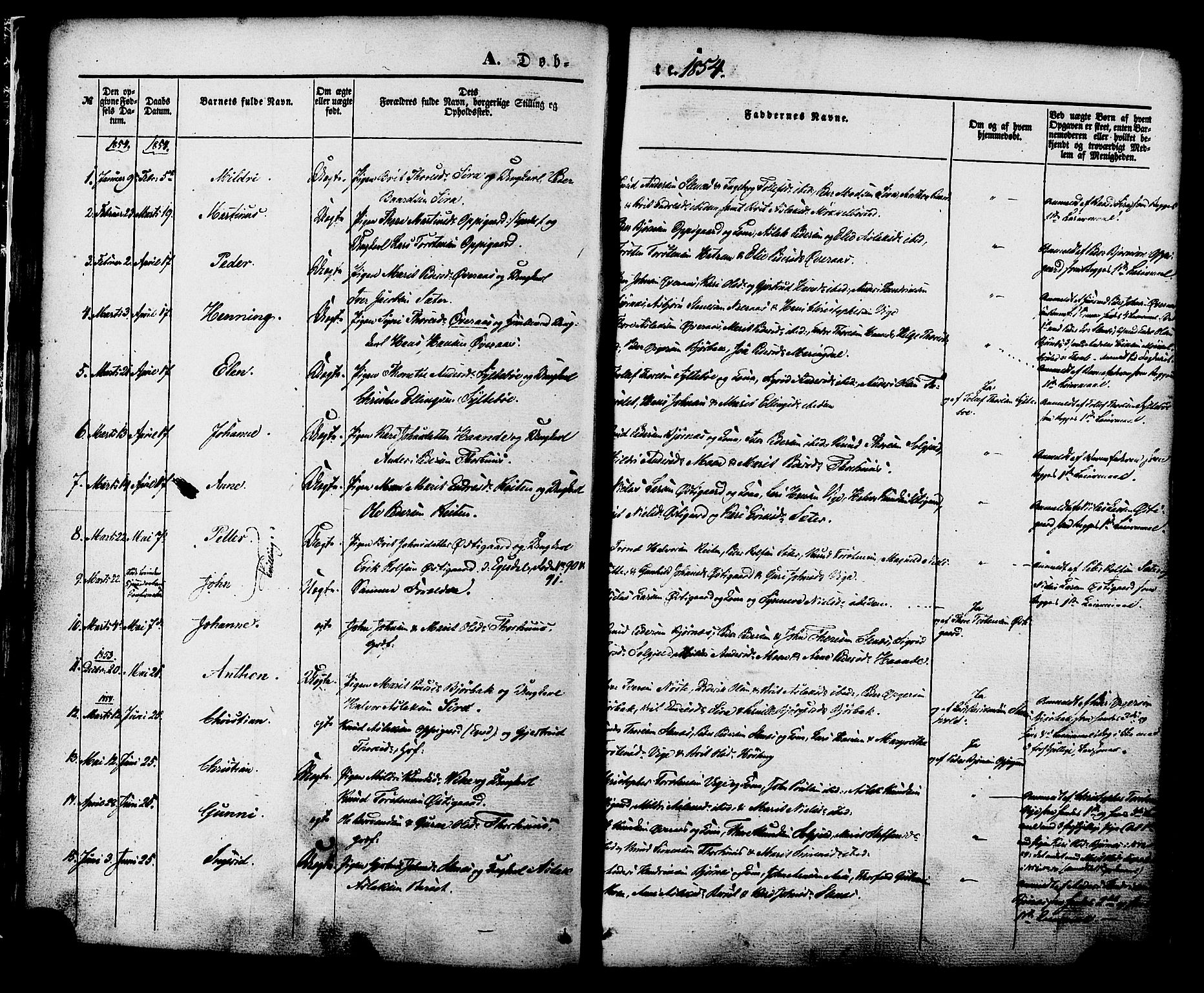 Ministerialprotokoller, klokkerbøker og fødselsregistre - Møre og Romsdal, AV/SAT-A-1454/552/L0637: Parish register (official) no. 552A01, 1845-1879, p. 21