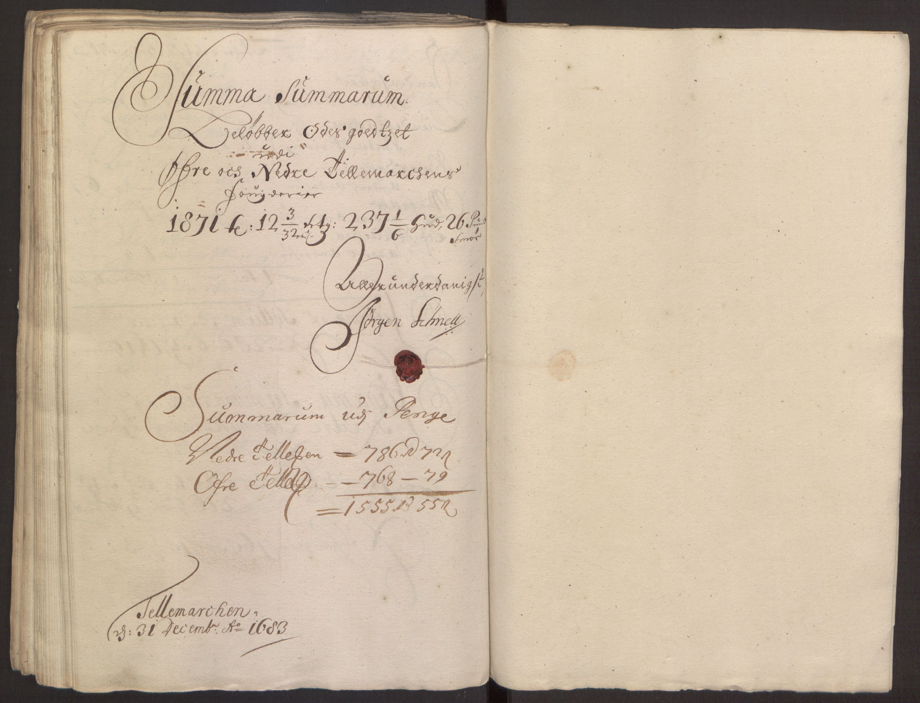 Rentekammeret inntil 1814, Reviderte regnskaper, Fogderegnskap, RA/EA-4092/R35/L2080: Fogderegnskap Øvre og Nedre Telemark, 1680-1684, p. 105
