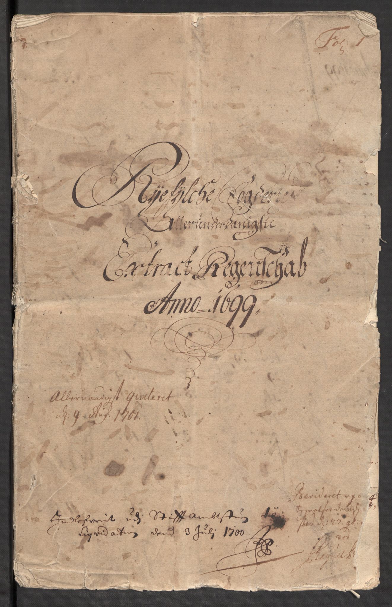 Rentekammeret inntil 1814, Reviderte regnskaper, Fogderegnskap, RA/EA-4092/R47/L2858: Fogderegnskap Ryfylke, 1697-1700, p. 248