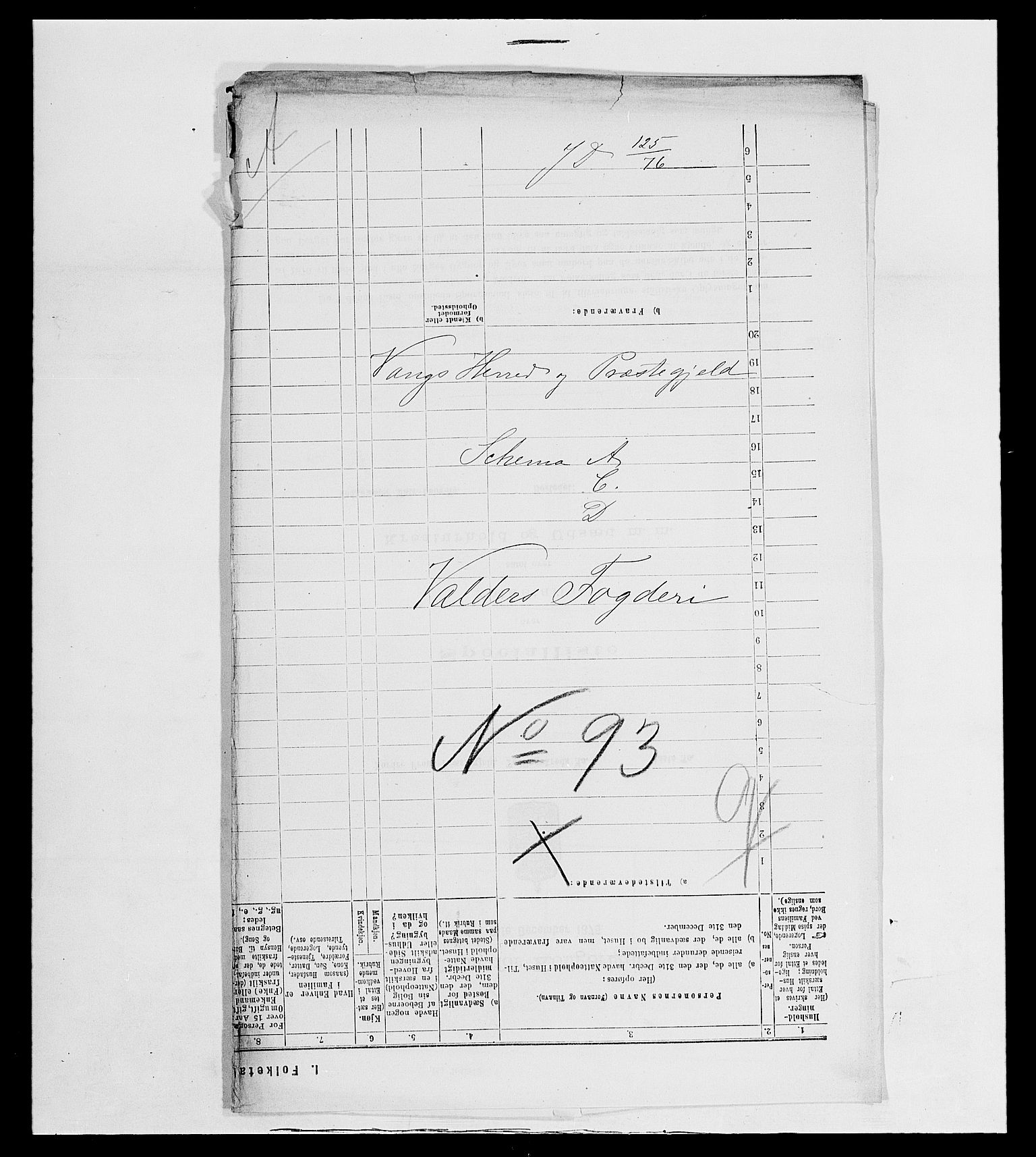 SAH, 1875 census for 0545P Vang, 1875, p. 5