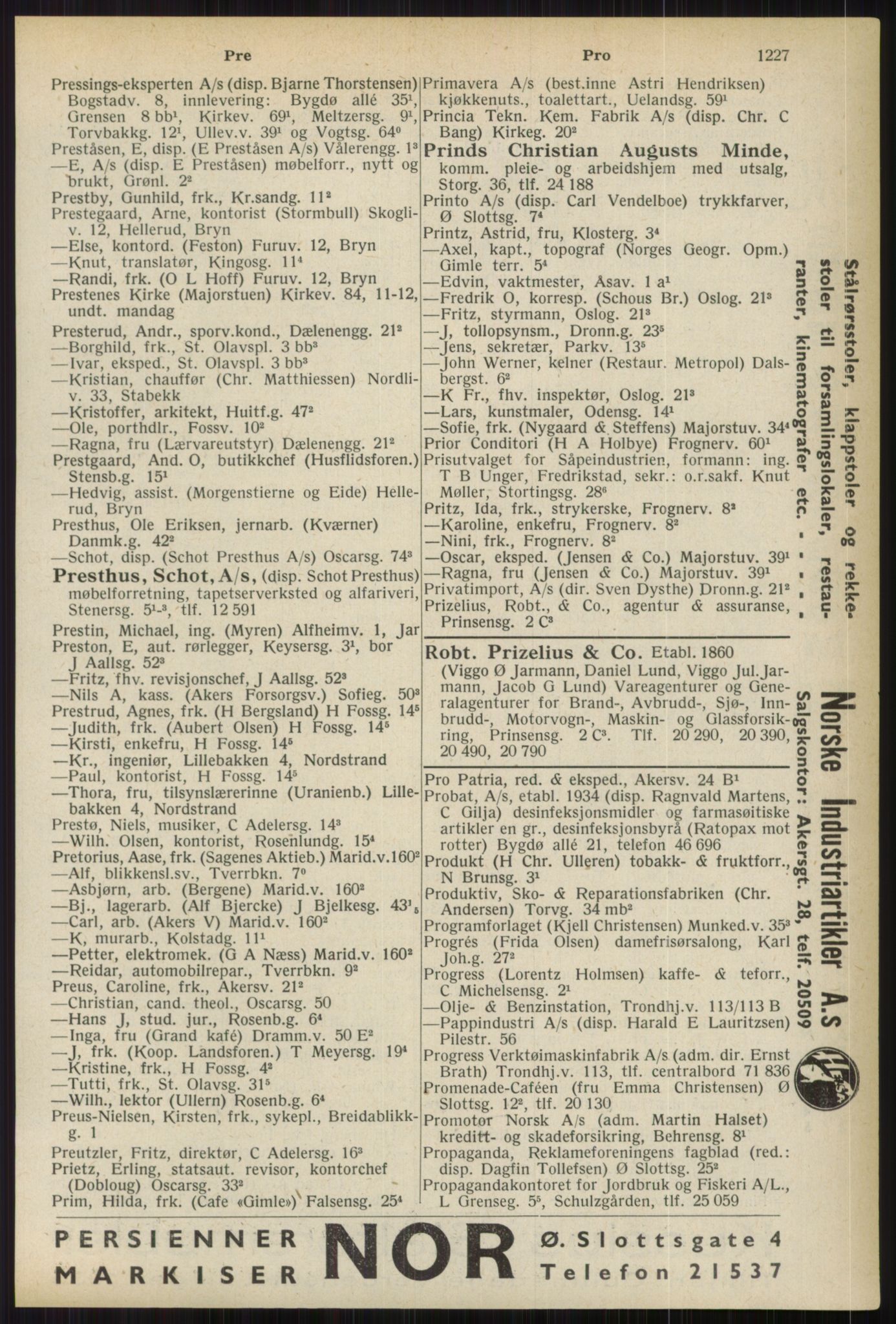 Kristiania/Oslo adressebok, PUBL/-, 1936, p. 1227