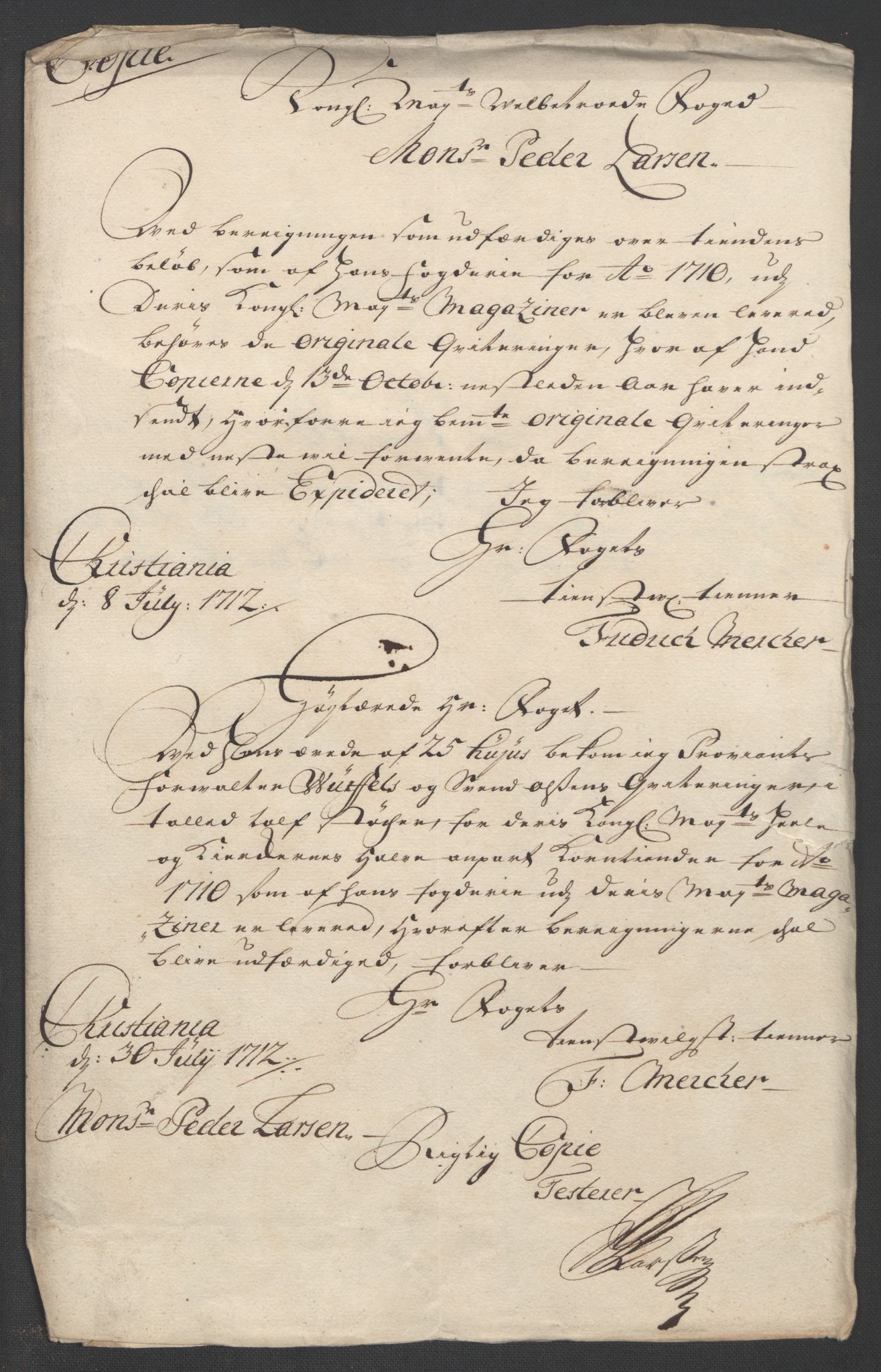 Rentekammeret inntil 1814, Reviderte regnskaper, Fogderegnskap, AV/RA-EA-4092/R07/L0302: Fogderegnskap Rakkestad, Heggen og Frøland, 1710, p. 452