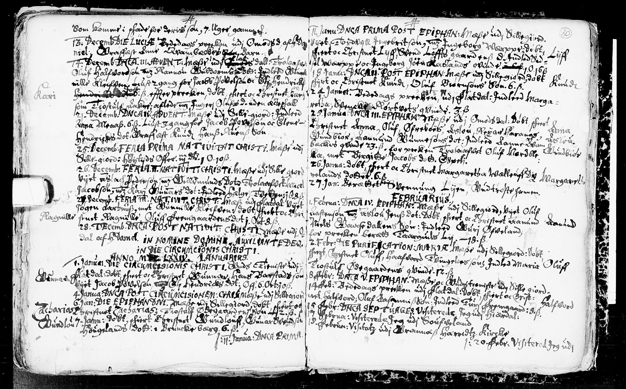 Seljord kirkebøker, SAKO/A-20/F/Fa/L0001: Parish register (official) no. I 1, 1654-1686, p. 80