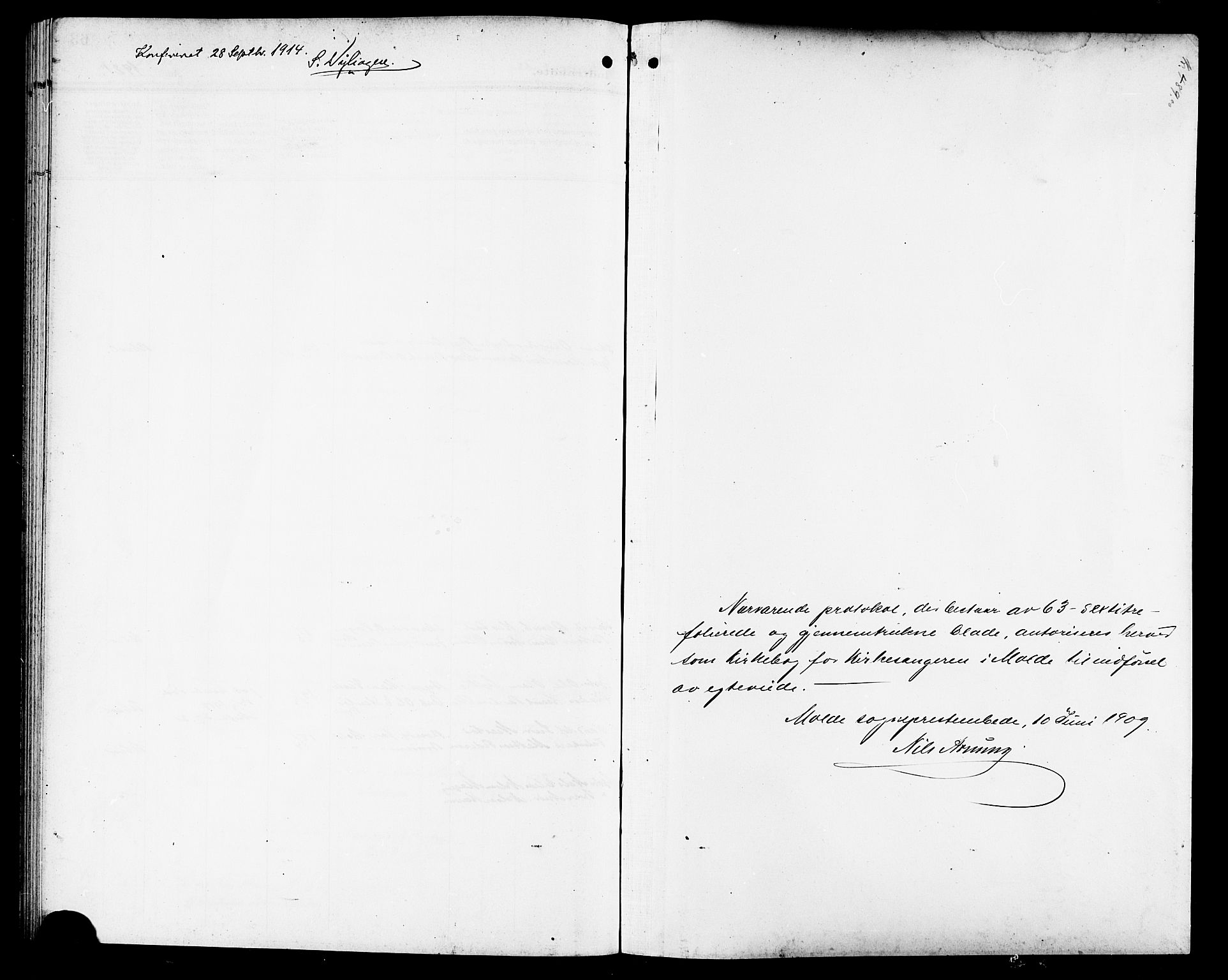Ministerialprotokoller, klokkerbøker og fødselsregistre - Møre og Romsdal, SAT/A-1454/558/L0703: Parish register (copy) no. 558C04, 1906-1921