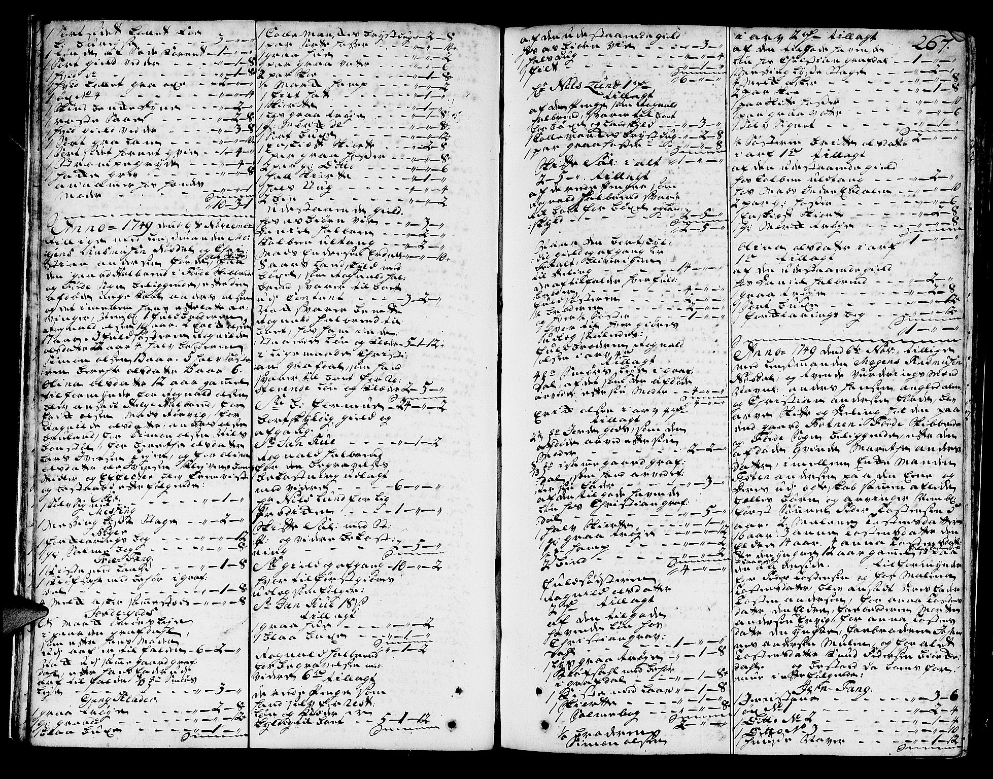 Sunnfjord tingrett, AV/SAB-A-3201/1/H/Ha/Hab/L0005b: Skifteprotokioll, folio 252-478, 1749-1752, p. 266b-267a