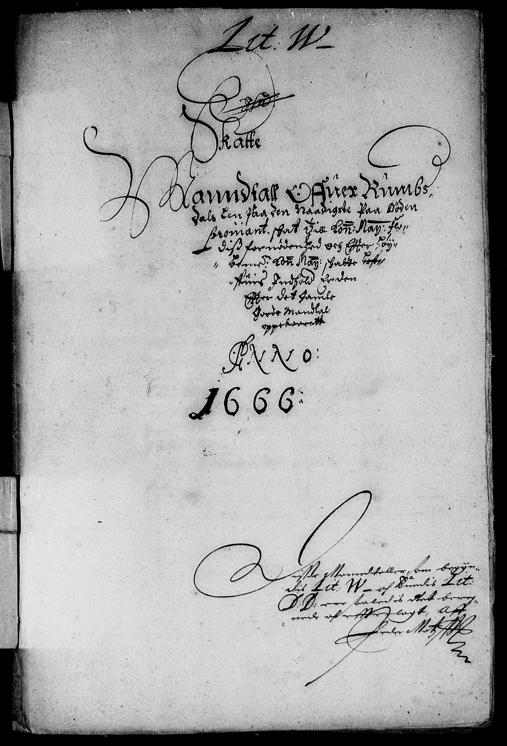 Rentekammeret inntil 1814, Reviderte regnskaper, Stiftamtstueregnskaper, Trondheim stiftamt og Nordland amt, AV/RA-EA-6044/R/Rd/L0017: Trondheim stiftamt, 1666