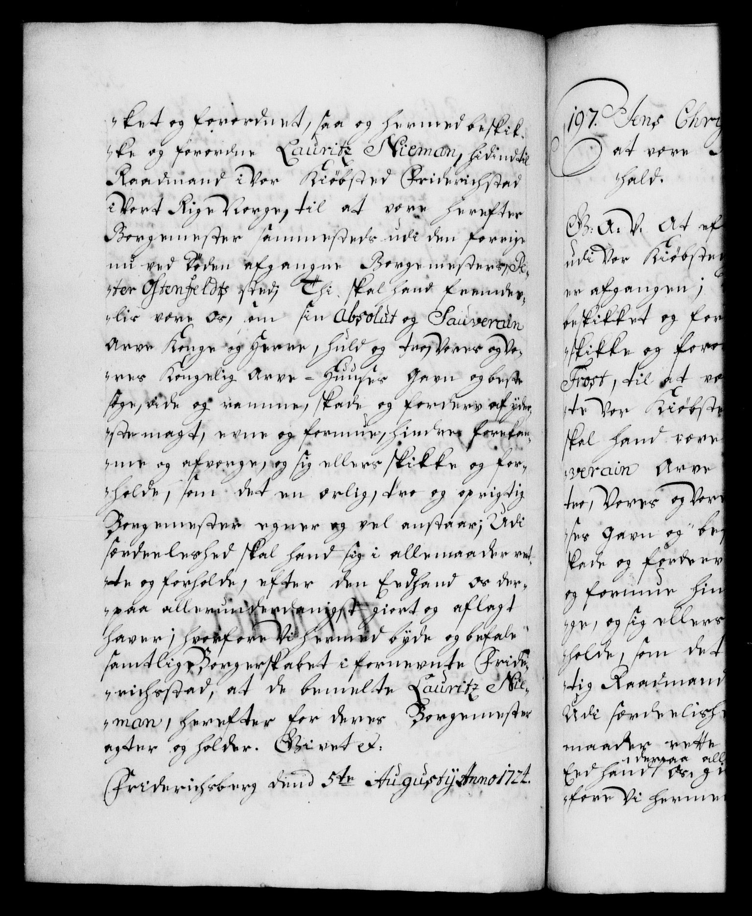 Danske Kanselli 1572-1799, AV/RA-EA-3023/F/Fc/Fca/Fcaa/L0024: Norske registre, 1723-1725, p. 355b