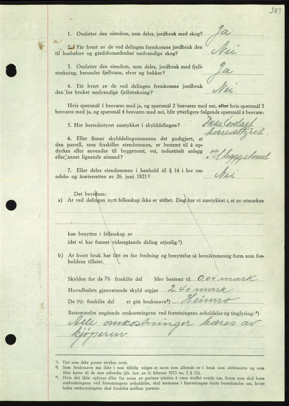 Nordmøre sorenskriveri, AV/SAT-A-4132/1/2/2Ca: Mortgage book no. A102, 1946-1946, Diary no: : 1609/1946