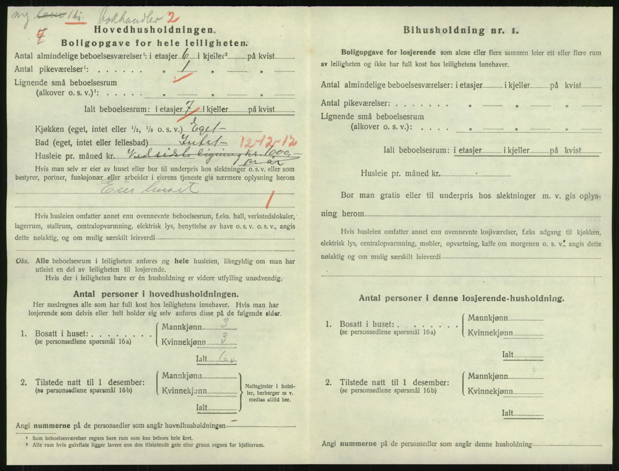 SAT, 1920 census for Namsos, 1920, p. 1160