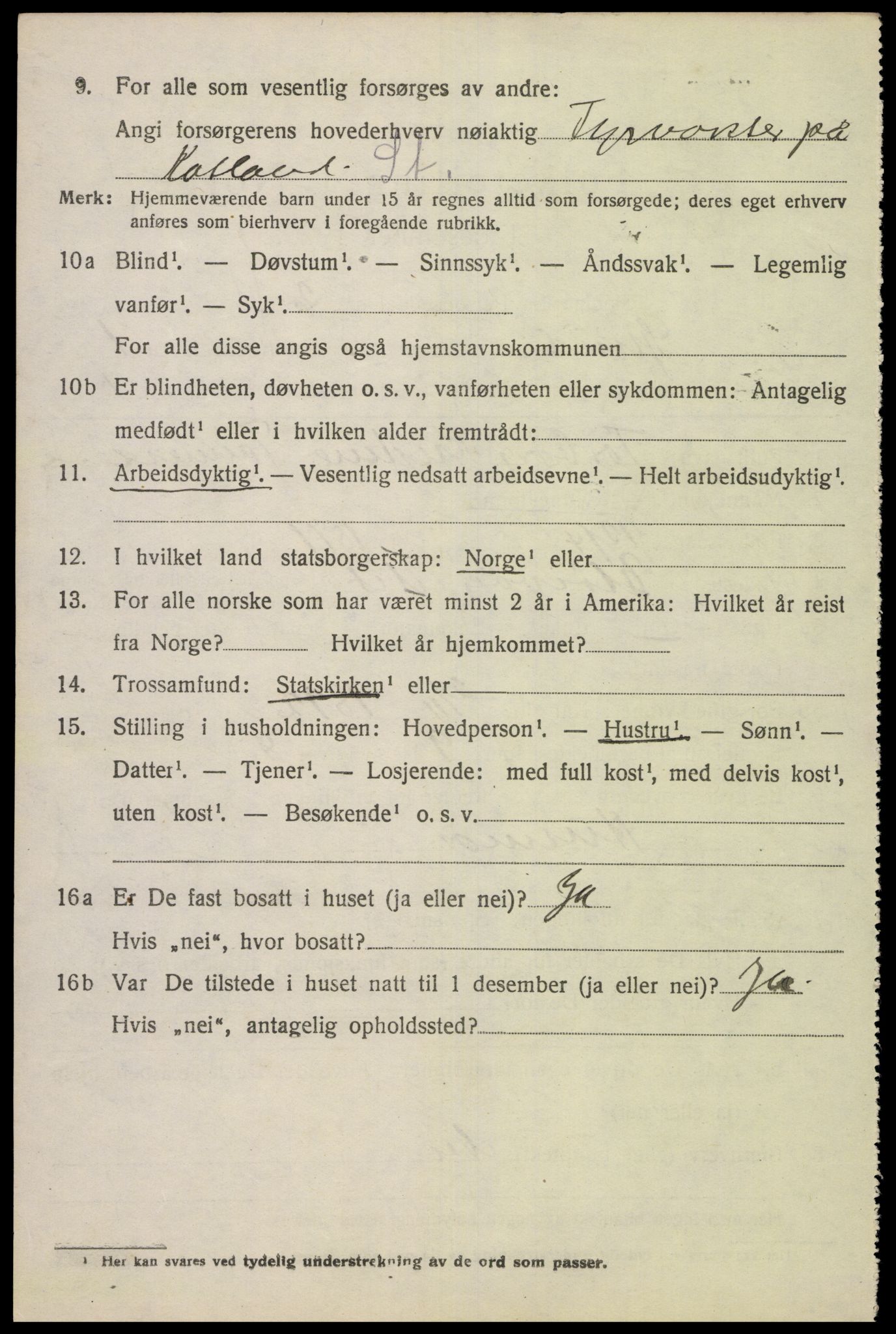 SAK, 1920 census for Spind, 1920, p. 1126