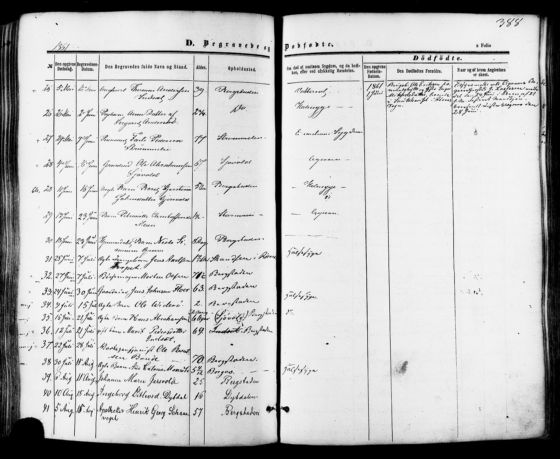 Ministerialprotokoller, klokkerbøker og fødselsregistre - Sør-Trøndelag, SAT/A-1456/681/L0932: Parish register (official) no. 681A10, 1860-1878, p. 388