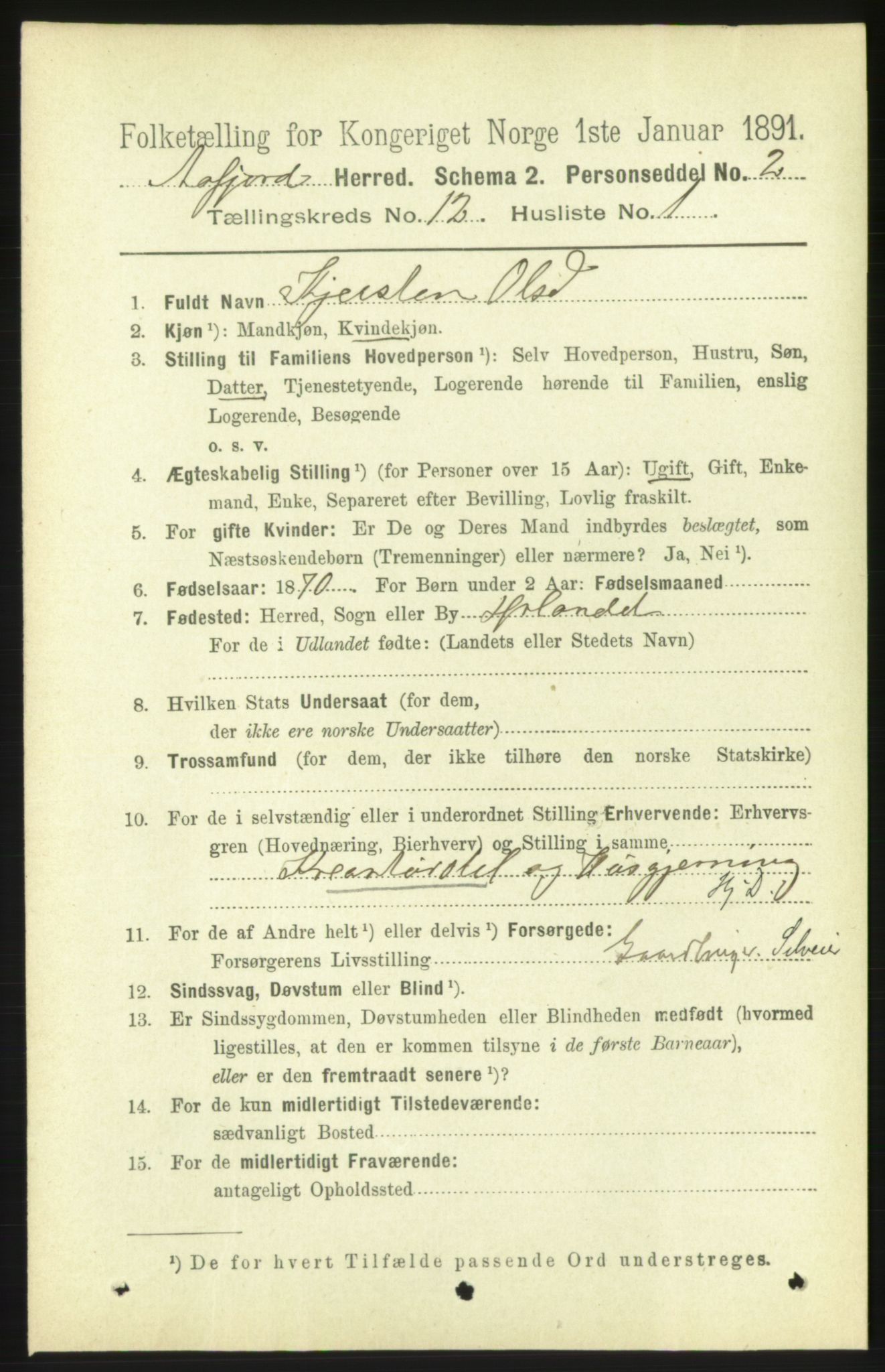 RA, 1891 census for 1630 Åfjord, 1891, p. 3747