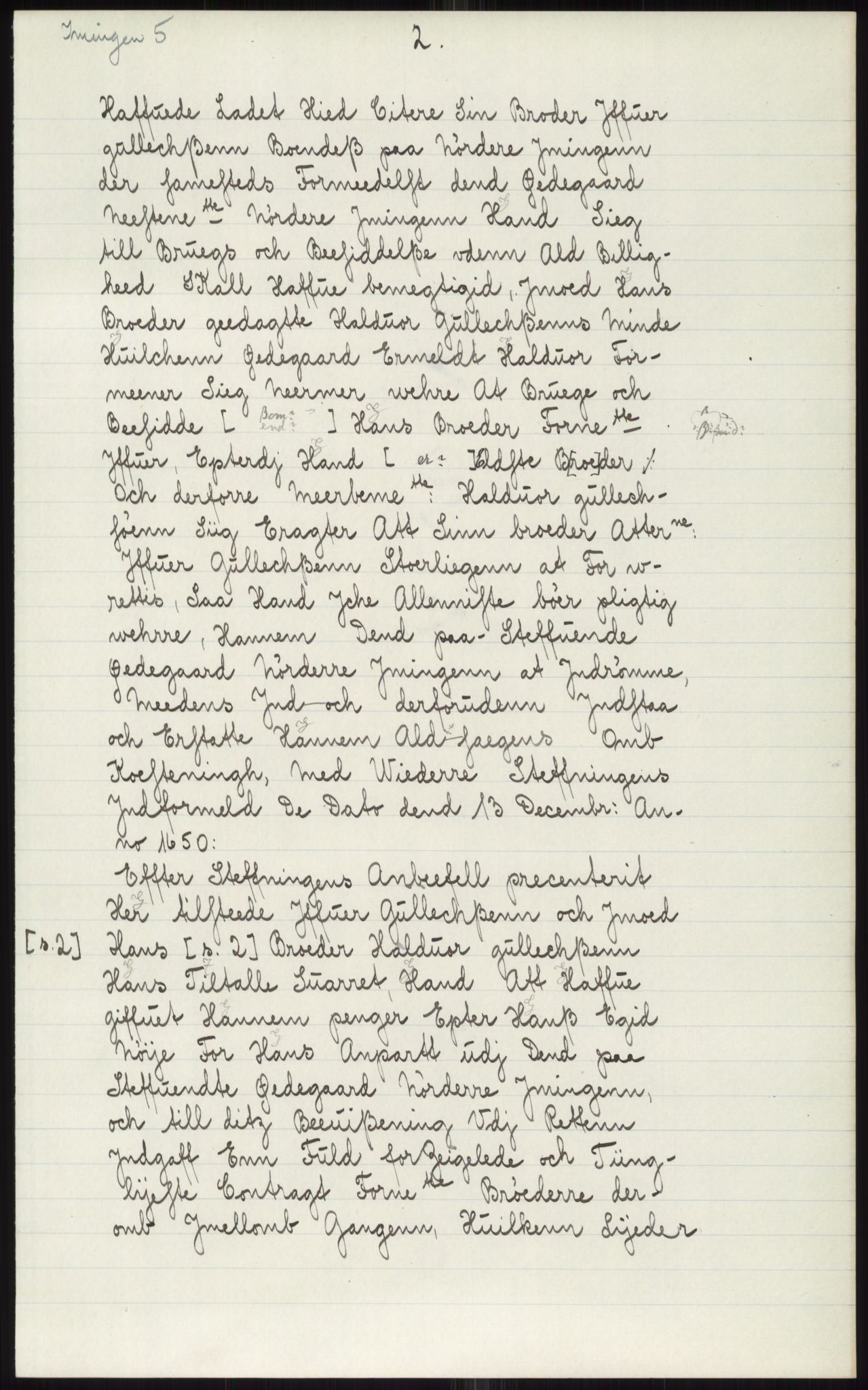 Samlinger til kildeutgivelse, Diplomavskriftsamlingen, AV/RA-EA-4053/H/Ha, p. 2007