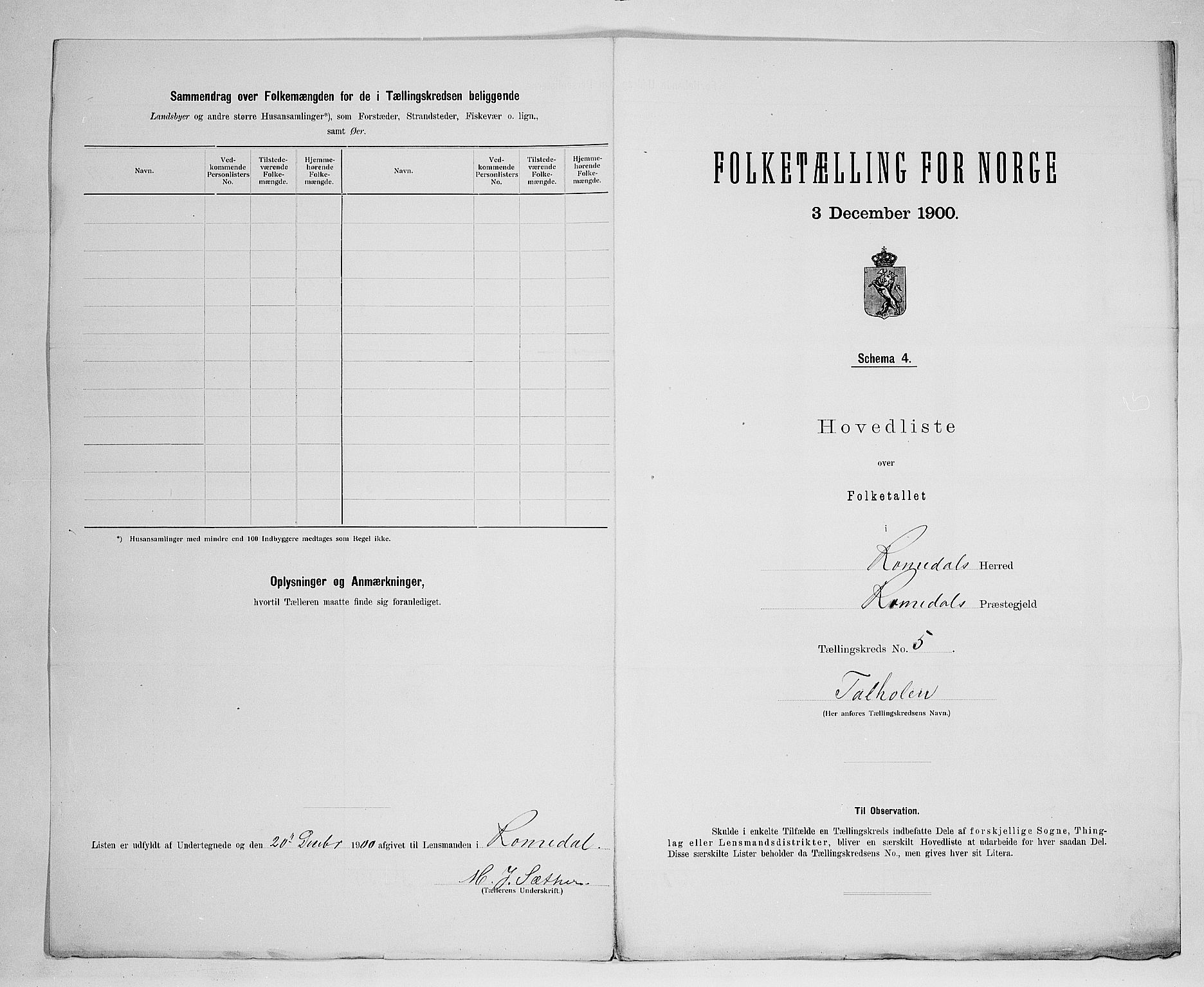 SAH, 1900 census for Romedal, 1900, p. 28