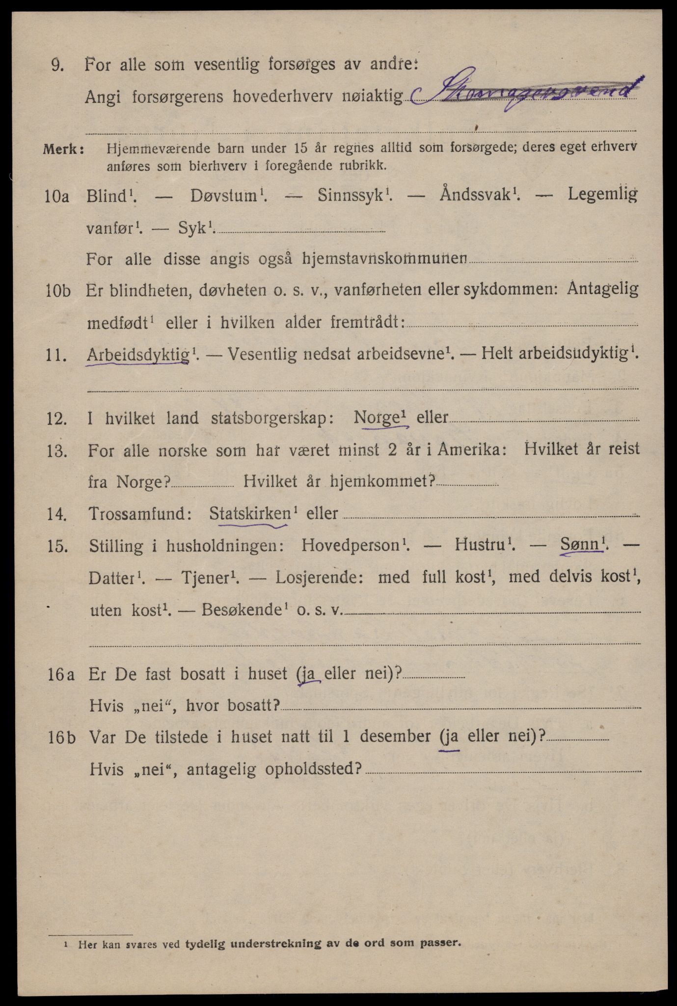 SAST, 1920 census for Stavanger, 1920, p. 50763