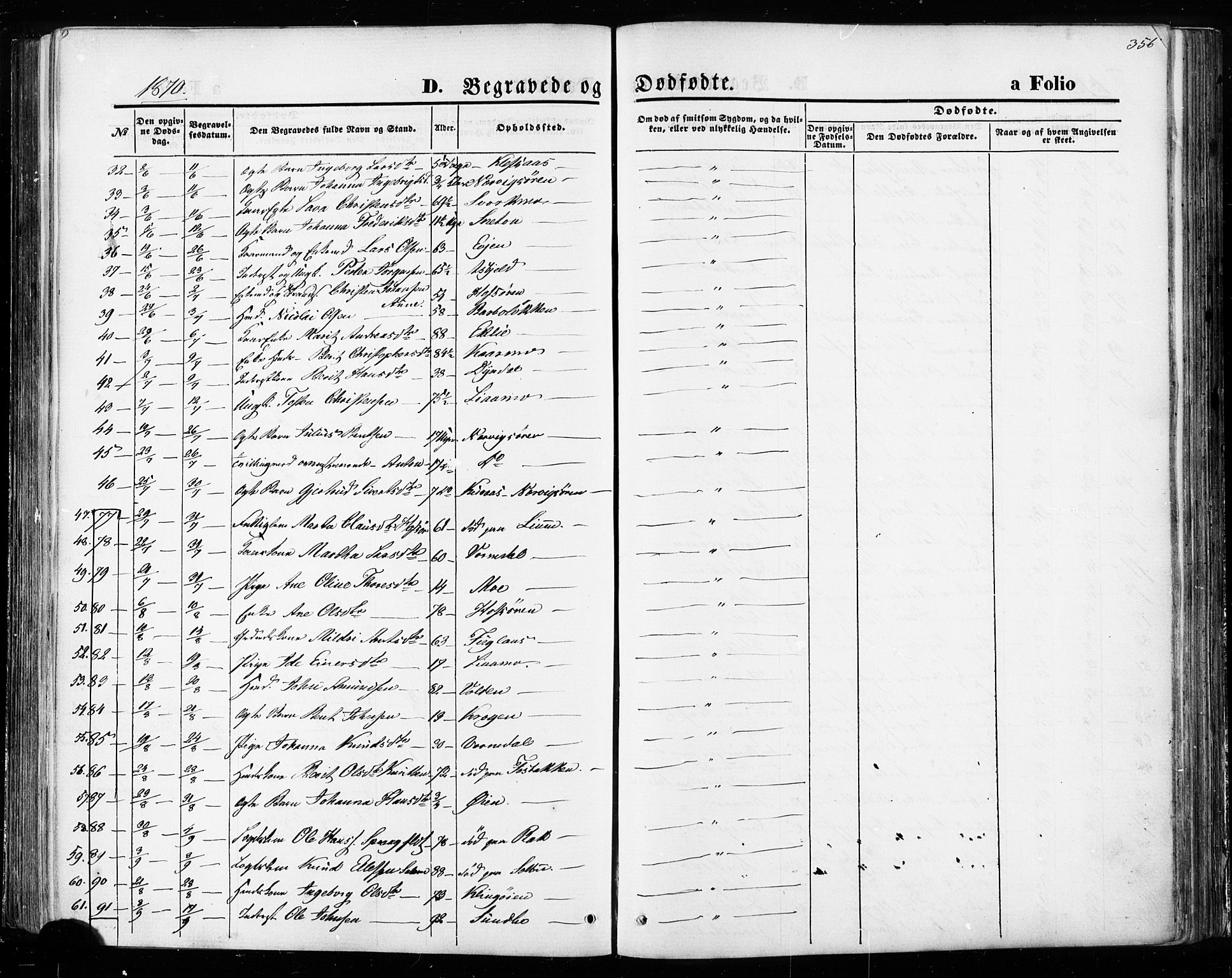 Ministerialprotokoller, klokkerbøker og fødselsregistre - Sør-Trøndelag, SAT/A-1456/668/L0807: Parish register (official) no. 668A07, 1870-1880, p. 356