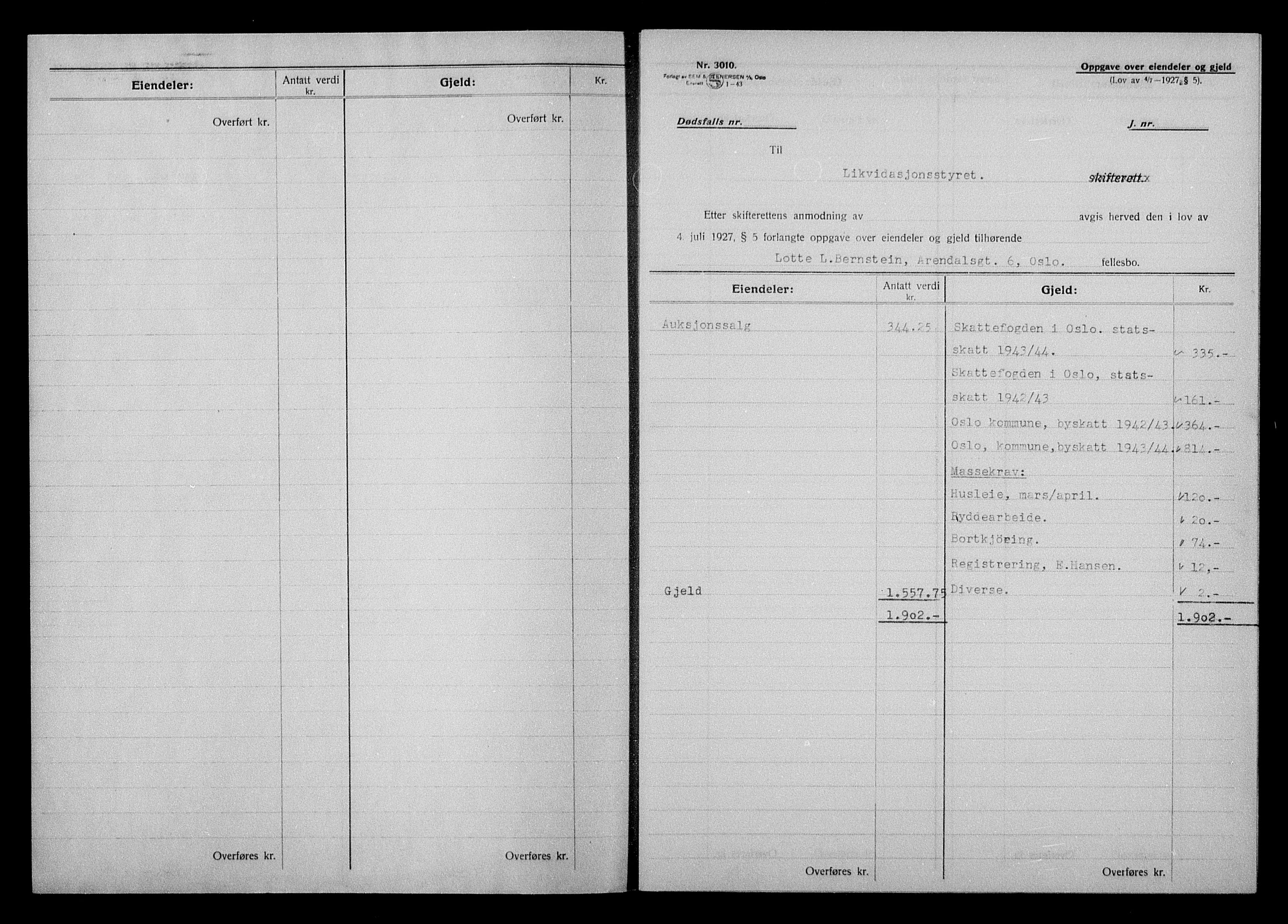 Justisdepartementet, Tilbakeføringskontoret for inndratte formuer, AV/RA-S-1564/H/Hc/Hcc/L0922: --, 1945-1947, p. 569