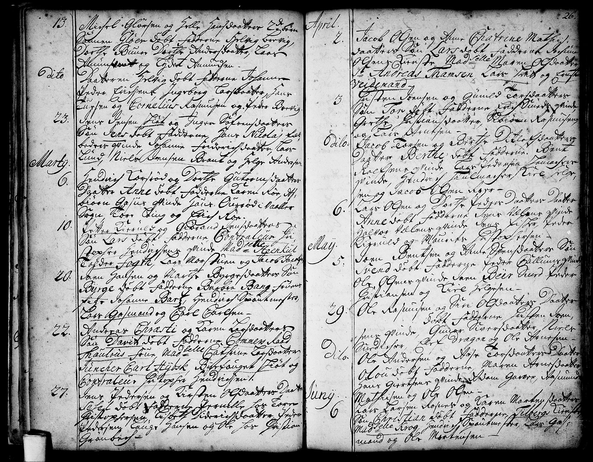 Moss prestekontor Kirkebøker, AV/SAO-A-2003/F/Fa/L0001: Parish register (official) no. I 1, 1725-1752, p. 26