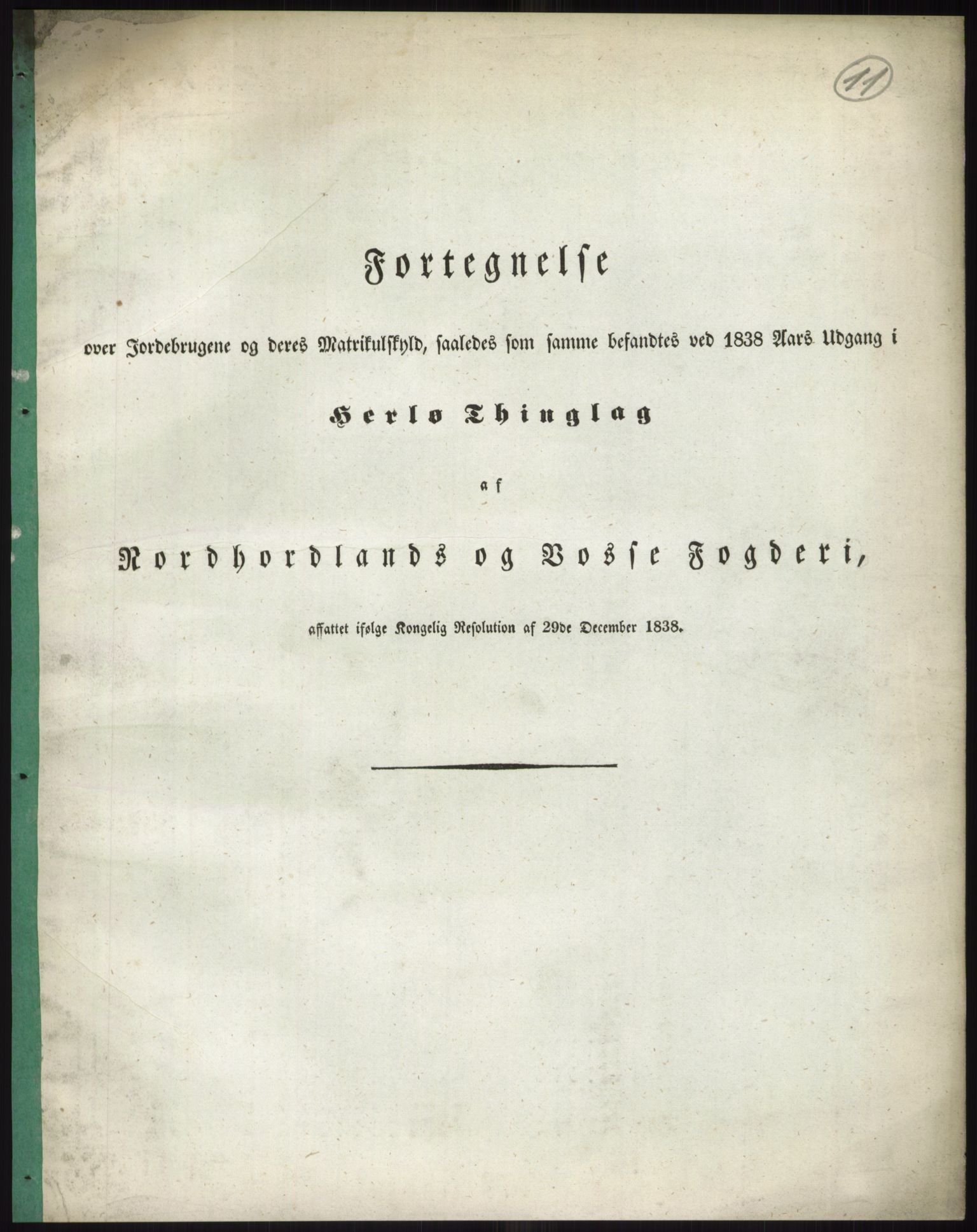 Andre publikasjoner, PUBL/PUBL-999/0002/0012: Bind 12 - Søndre Bergenhus amt: Nordhordland og Voss fogderi, 1838, p. 22
