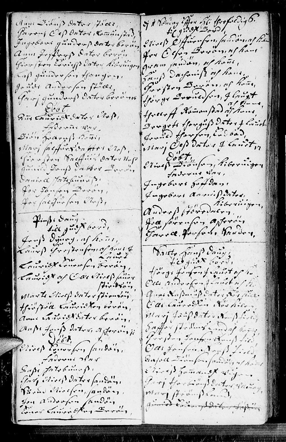 Dypvåg sokneprestkontor, AV/SAK-1111-0007/F/Fb/Fba/L0001: Parish register (copy) no. B 1, 1699-1706, p. 6